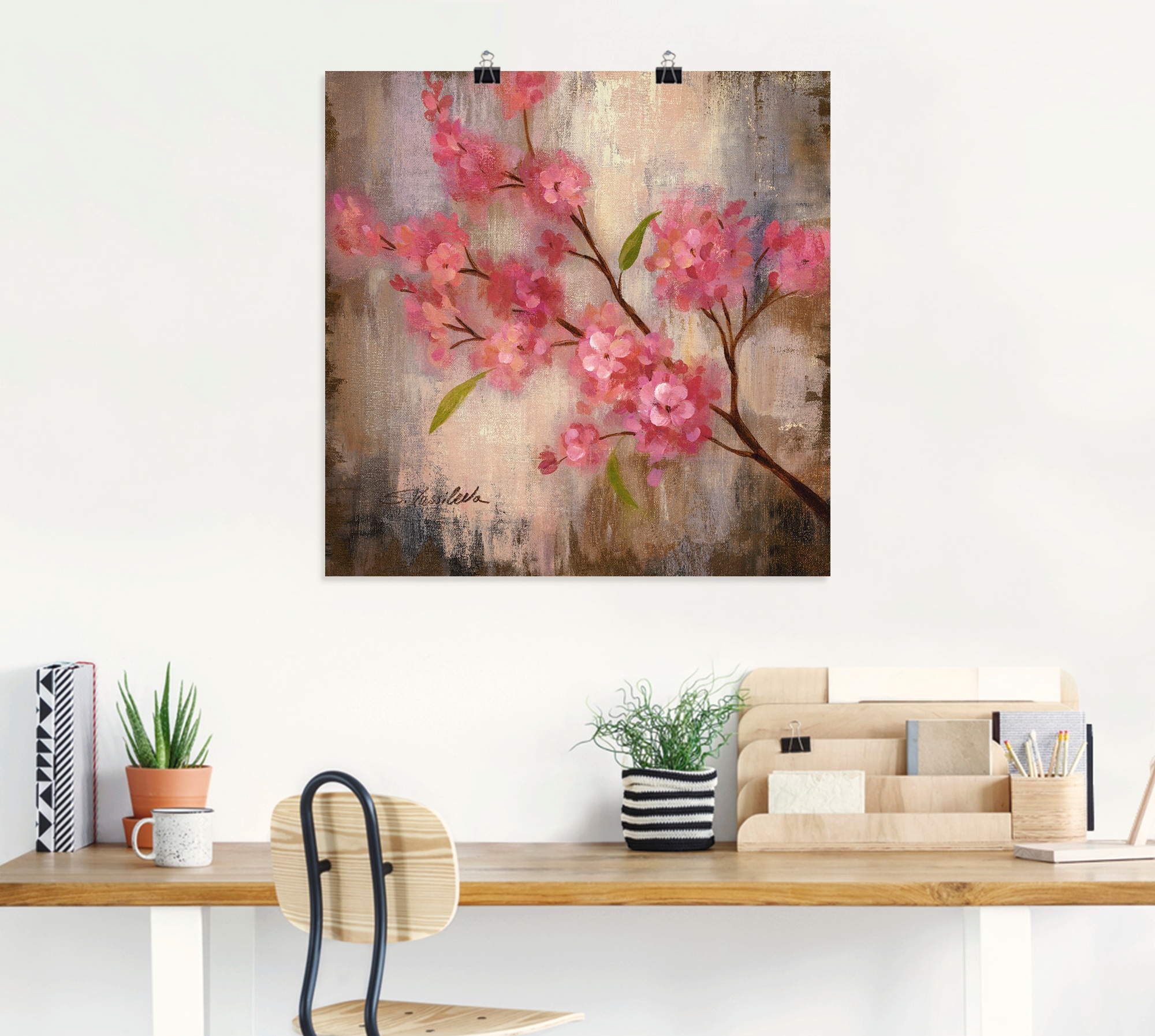 Artland Wandbild "Kirschblüte II", Blumen, (1 St.), als Leinwandbild, Poste günstig online kaufen