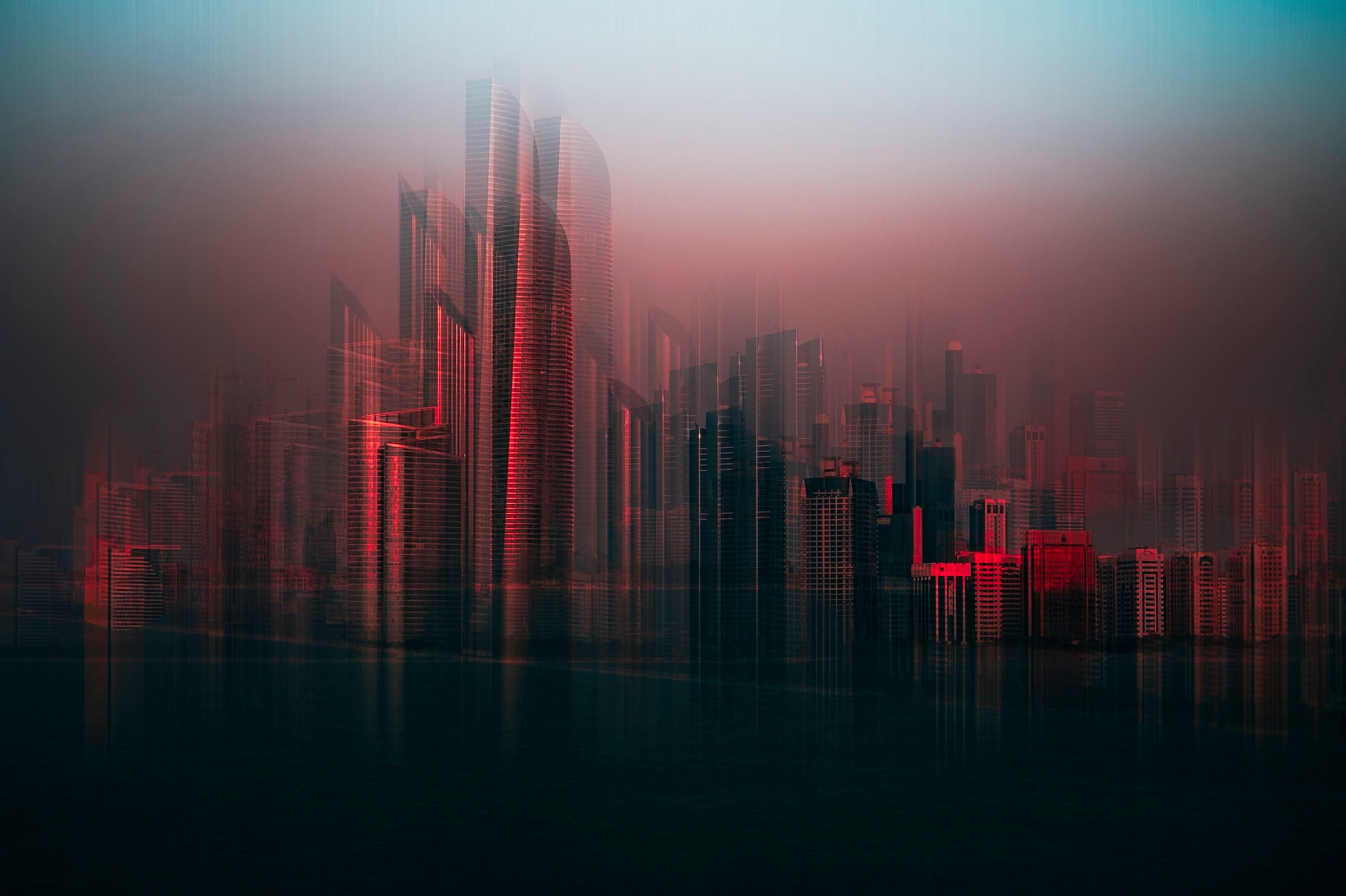 Papermoon Fototapete "Photo-Art CARMINE CHIRIACO, ABU DHABI SKYLINE" günstig online kaufen