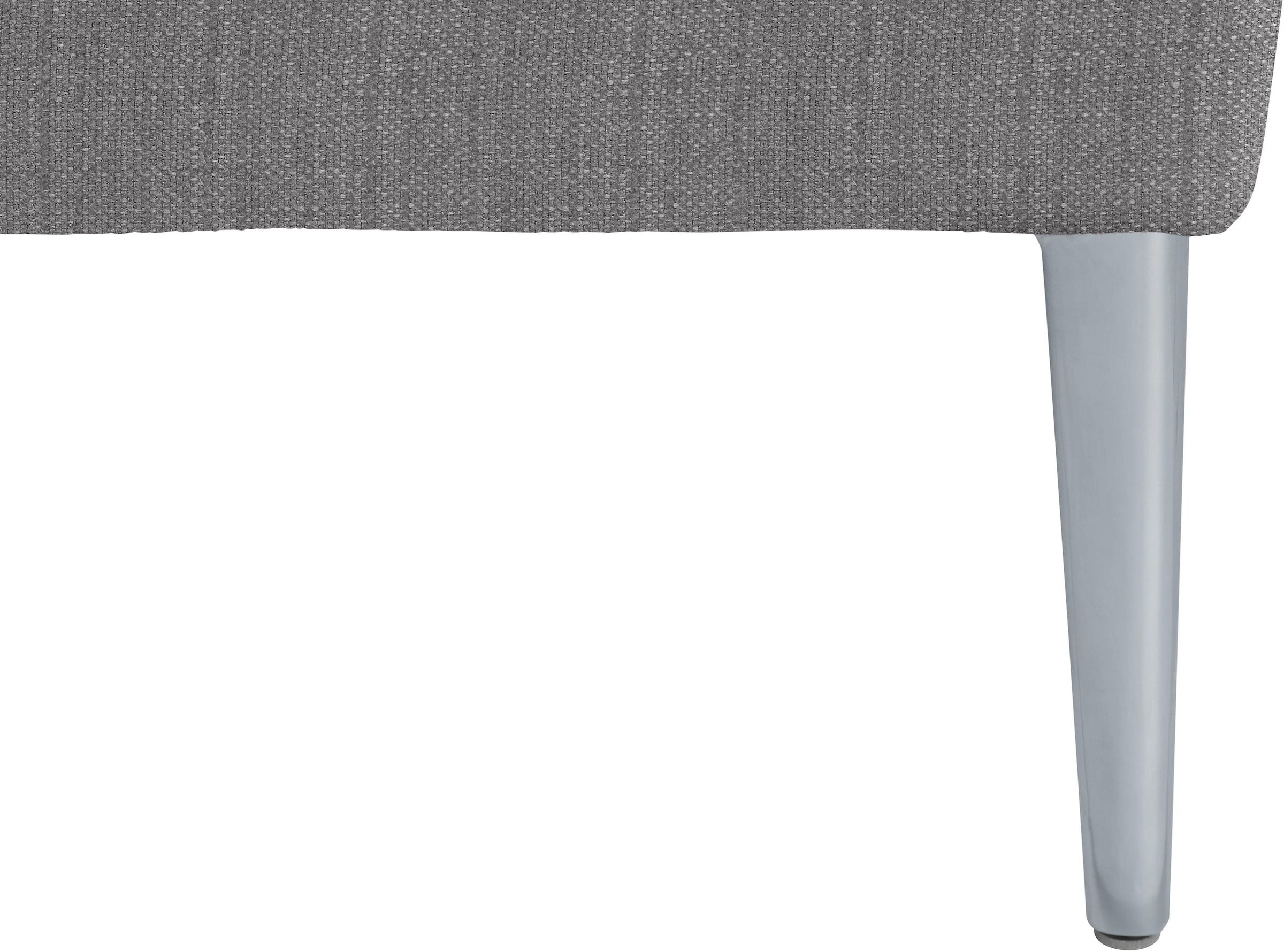 W.SCHILLIG Ecksofa »enjoy&MORE, Designsofa, bequem, zeitlos und elegant, L-Form«, mit Sitztiefenverstellung, Füße silber matt, Breite 340 cm