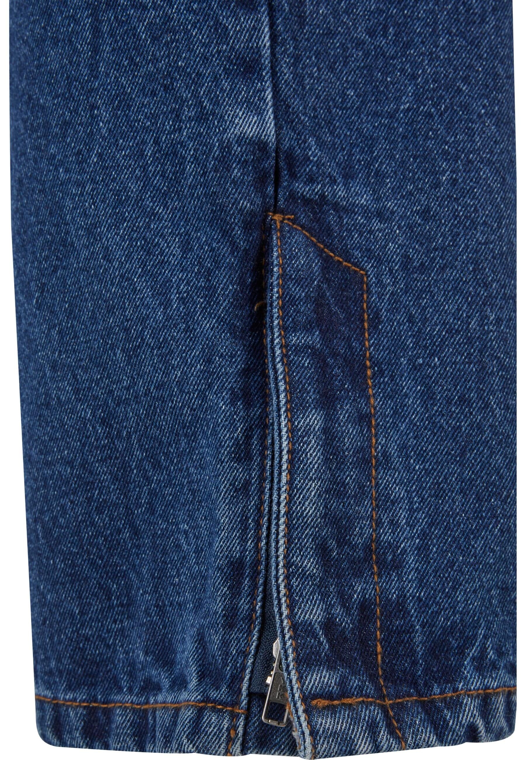 URBAN CLASSICS Bequeme Jeans »Urban Classics Herren Heavy Ounce Straight Fit Zipped Jeans«