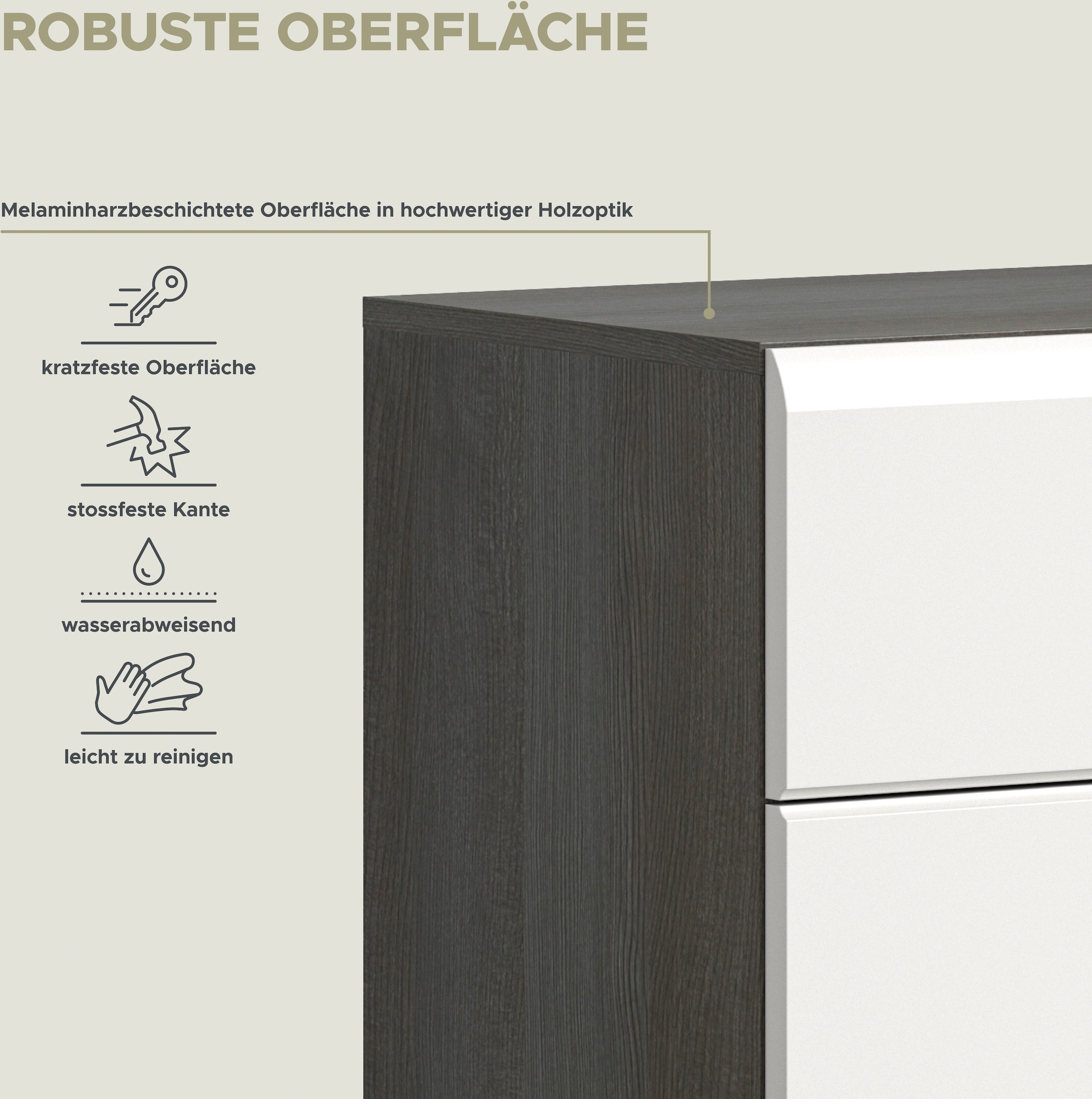 INOSIGN Schuhschrank »Rumba, Breite 80 cm, Hochglanz Front, 2 Türen, 4 Einlegeböden,«, 2 Schubkästen, Schuhkommode, Kommode, Flurschrank