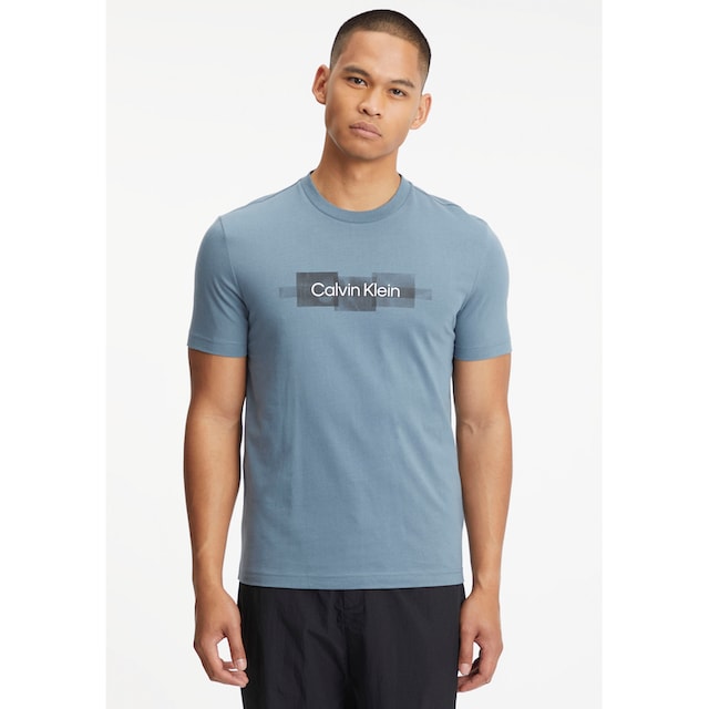 Calvin Klein T-Shirt »BOX STRIPED LOGO T-SHIRT«, aus reiner Baumwolle ▷  bestellen | BAUR