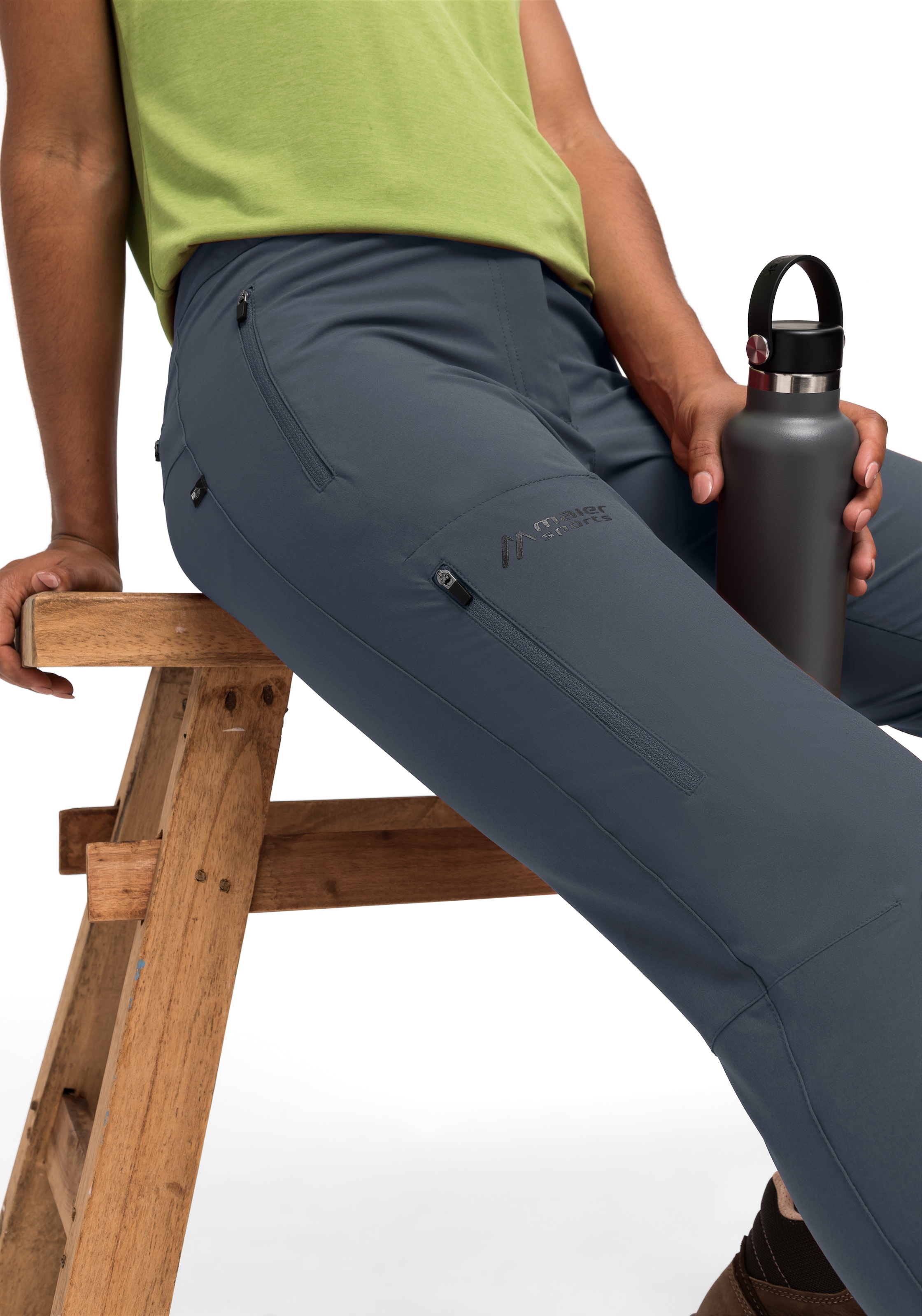 BAUR | lange Trekkinghose »Latit Wanderhose, Maier slim slim Outdoor-Hose, Raten Damen W«, auf Outdoorhose Sports