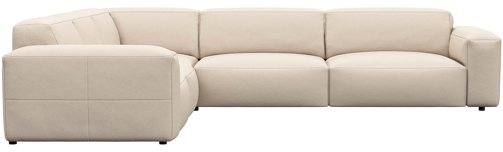 FLEXLUX Ecksofa "Lucera, super bequem durch hochwertigen Sitzaufbau mit Kal günstig online kaufen