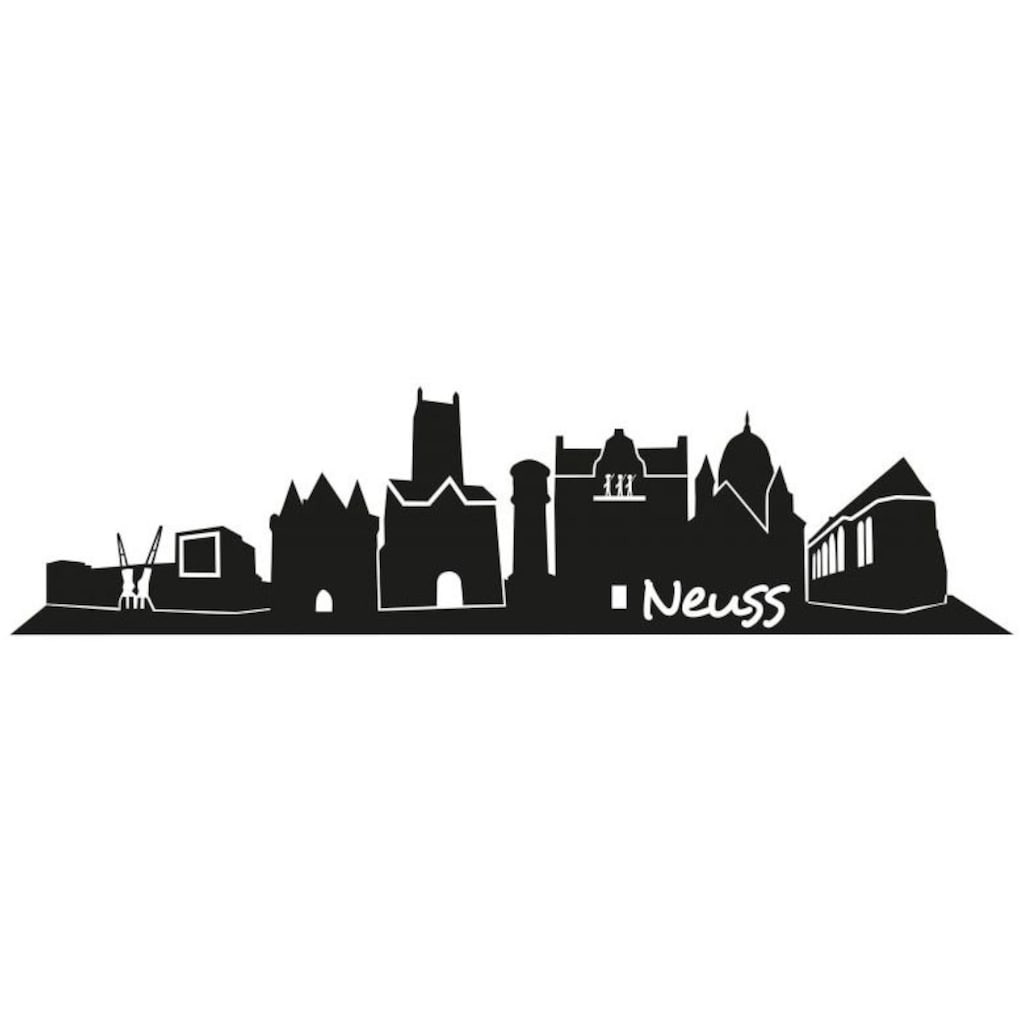 Wall-Art Wandtattoo »XXL Stadt Skyline Neuss 80cm«, (1 St.)