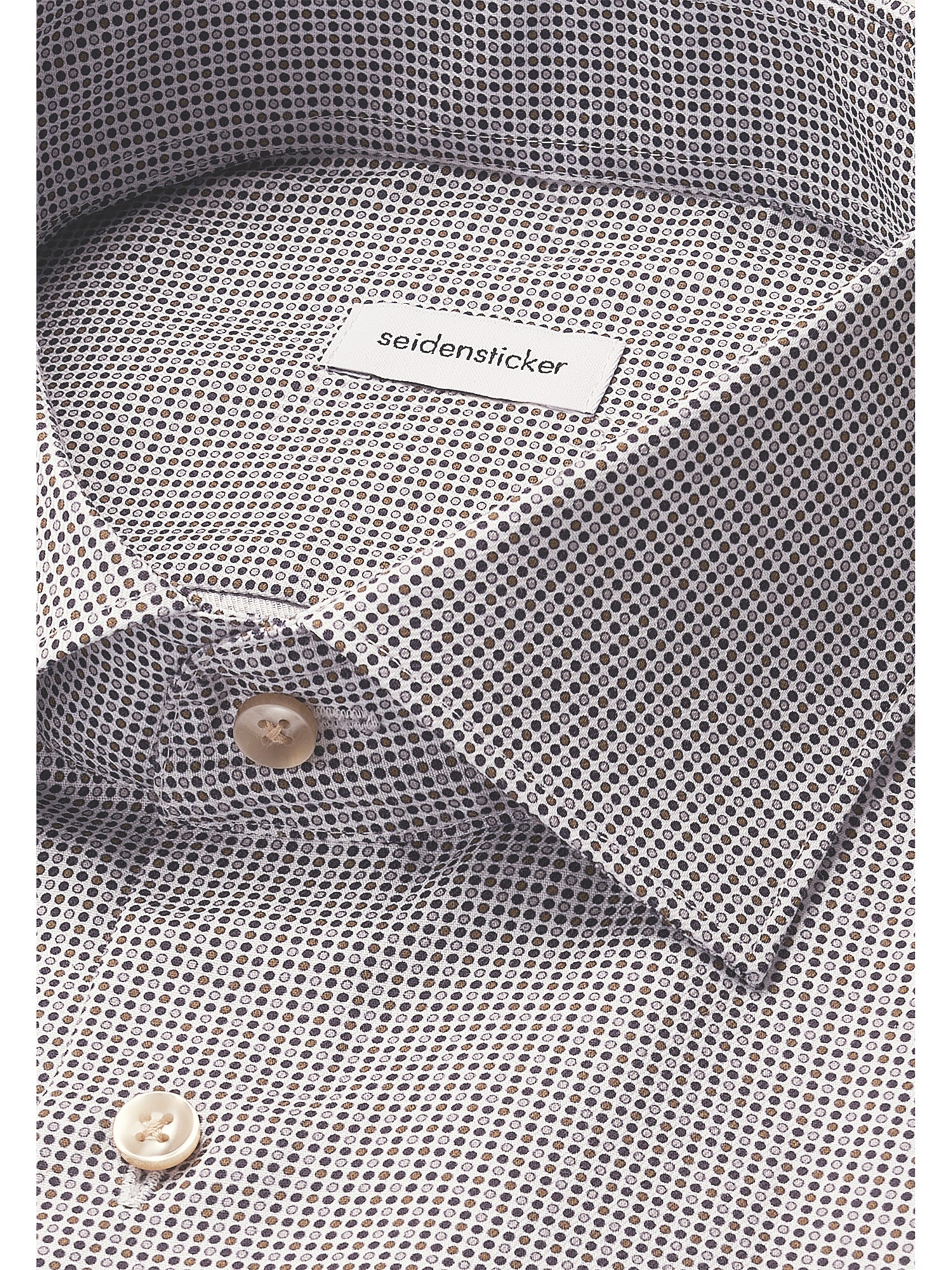 seidensticker Businesshemd »Schwarze Rose« Slim 1/1 Kentkragen Druck