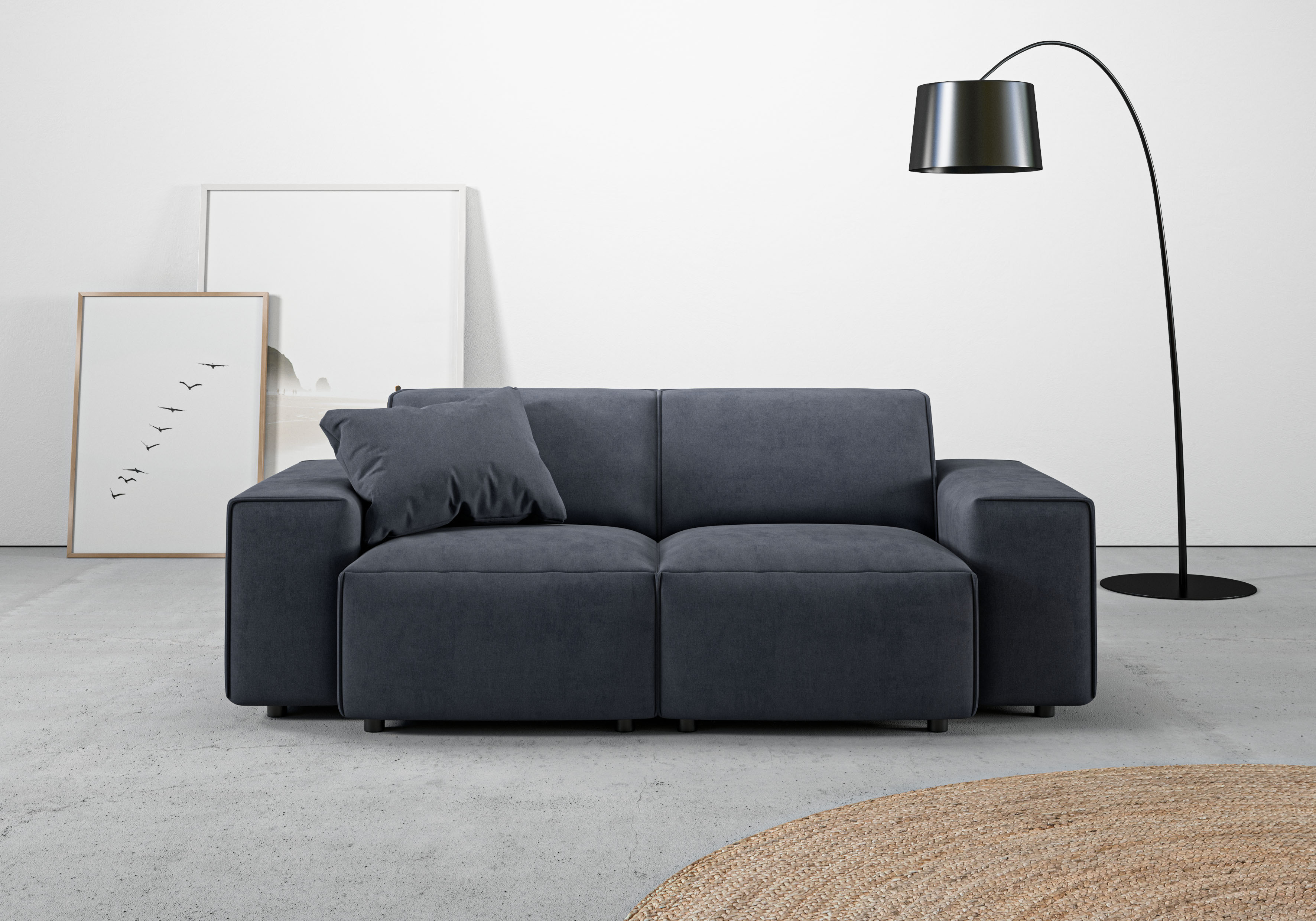 Home affaire 2-Sitzer "Glimminge auch in Breitcord + Feincord + Easy care-Bezug" besondere Kedernähte, Zierkissen