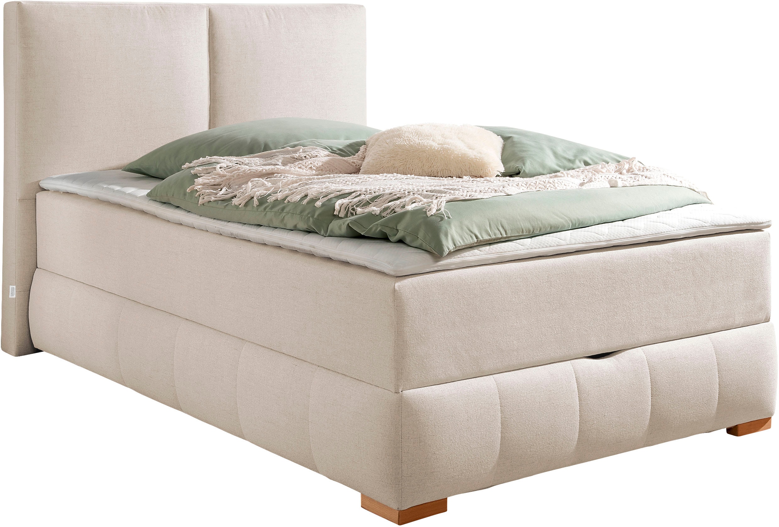 OTTO home "Wehma mit Kopfteil inkl. Bettkasten" in H2, H3 & H4 wählbar, inklusive Topper