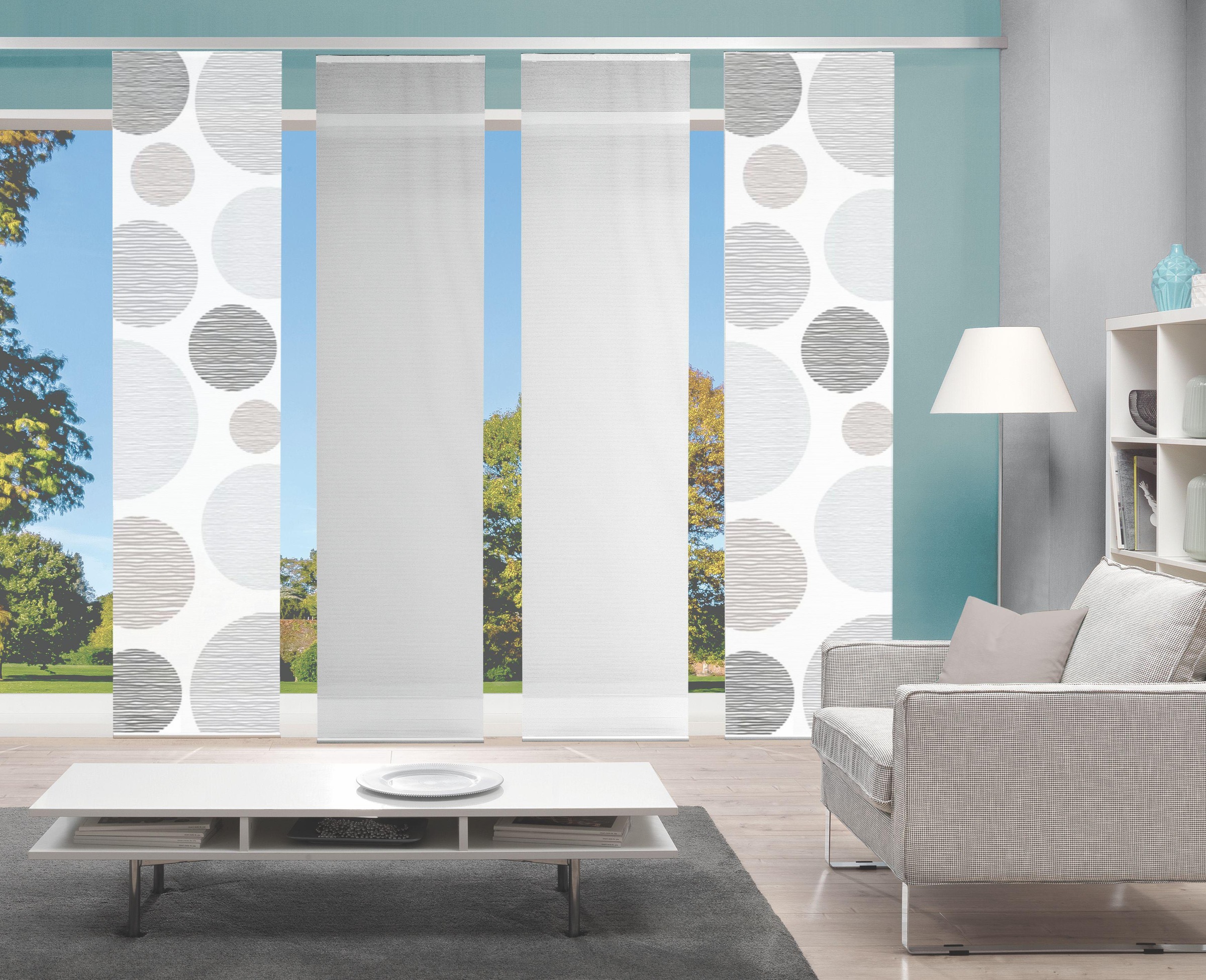 Vision S Schiebegardine "4ER SET BORDEN" Paneelwagen 4 Stk. tlg. HxB: 260x6 günstig online kaufen