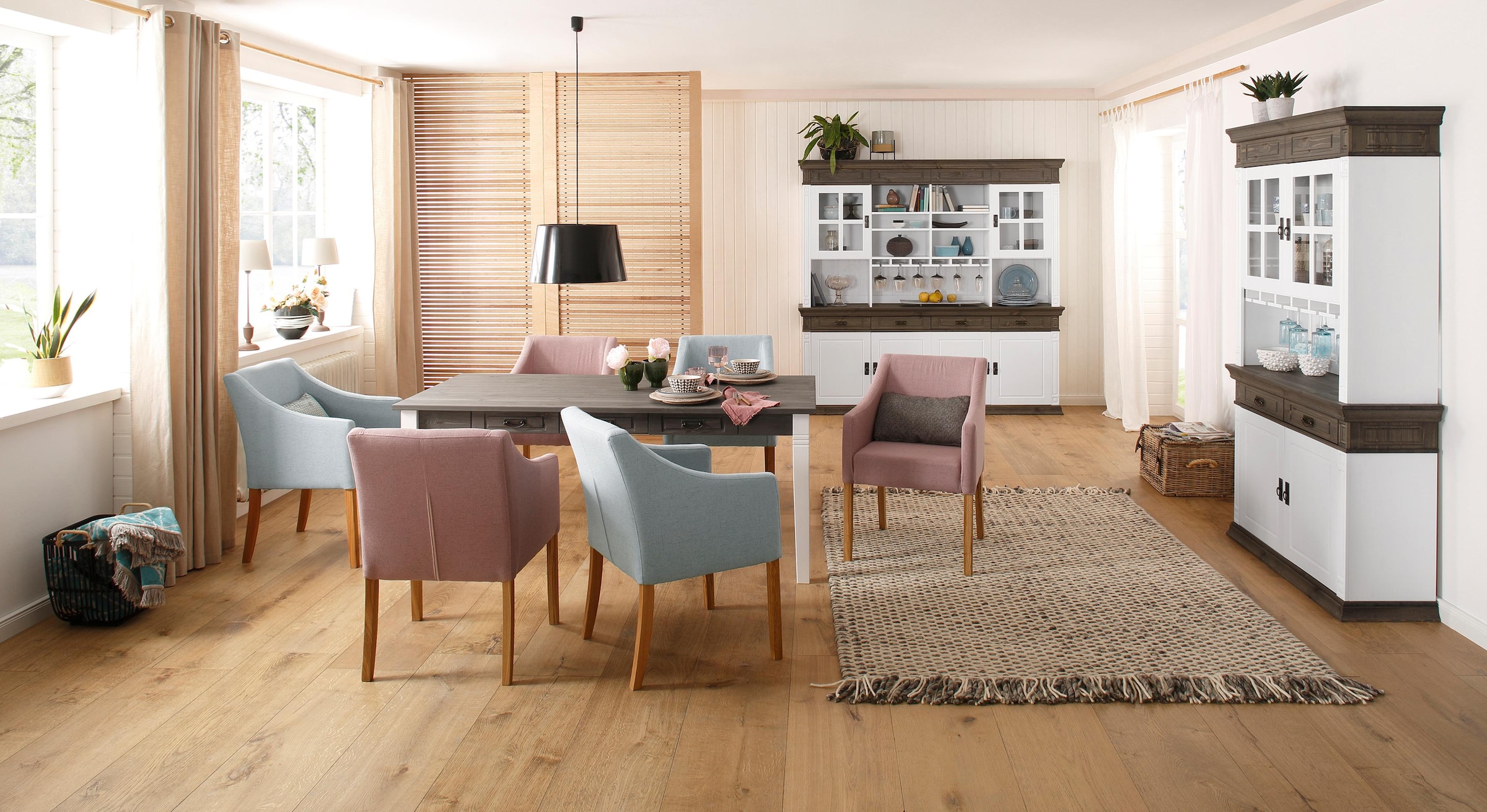 Home affaire Sideboard »Vinales«, Kommode im klassischen Landhausstil, Breite 202 cm