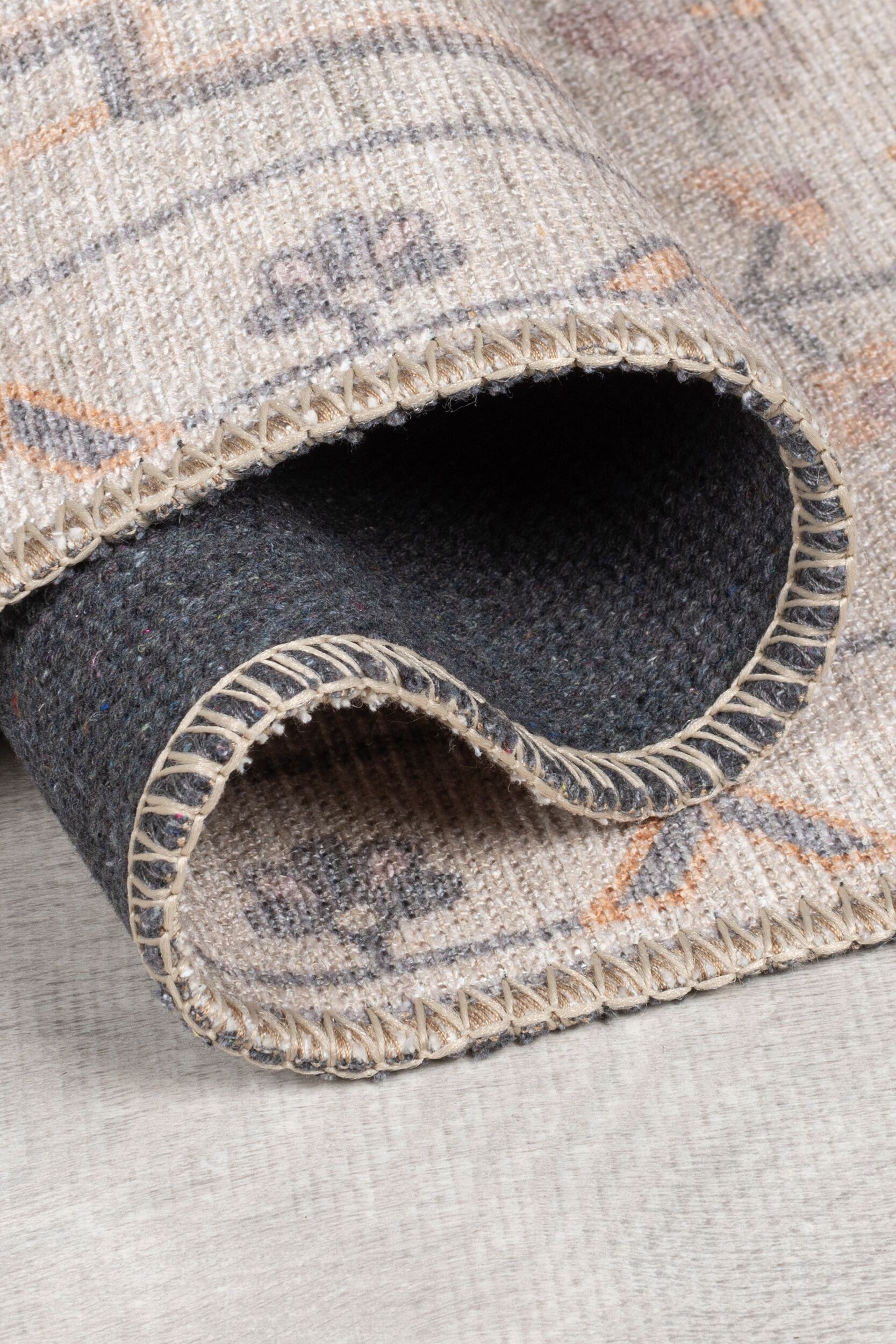 Thumbnail - FLAIR RUGS Teppich "Teo" rechteckig 4 mm Höhe Waschbarer Traditioneller Teppich