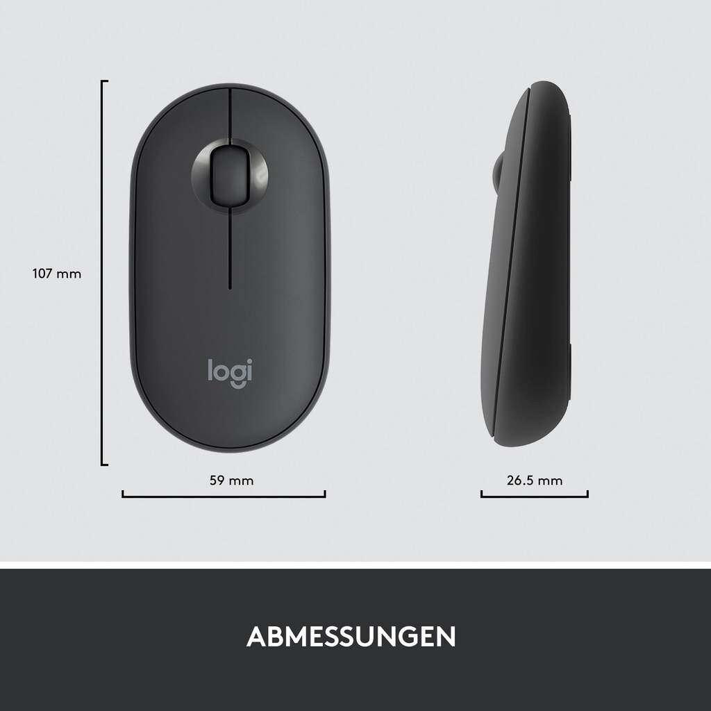 Logitech Tastatur- und Maus-Set »Slim Wireless MK470«