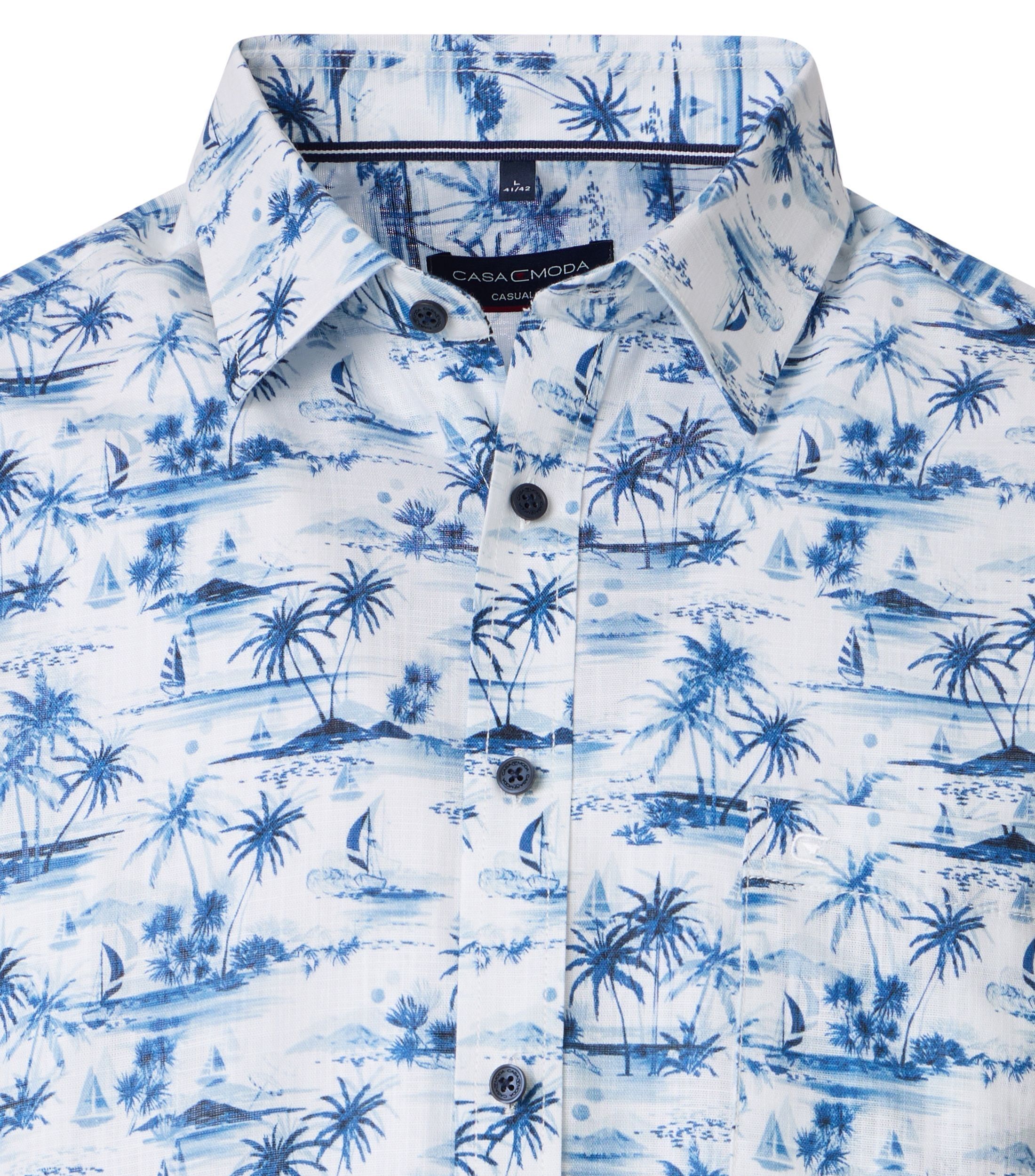 Thumbnail - CASAMODA Kurzarmhemd "CASAMODA Freizeithemd Kurzarm Print"