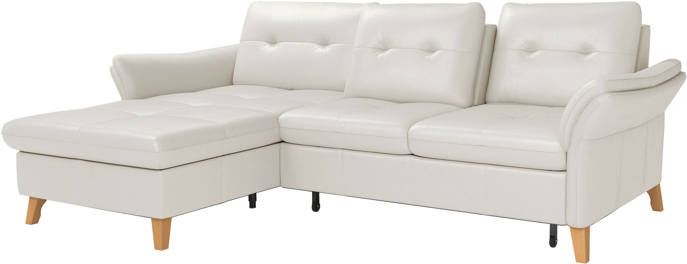 sit&more Ecksofa »Göteborg«, Sitztiefenverstellung und Federkern, wahlweise mit Bettfunktion