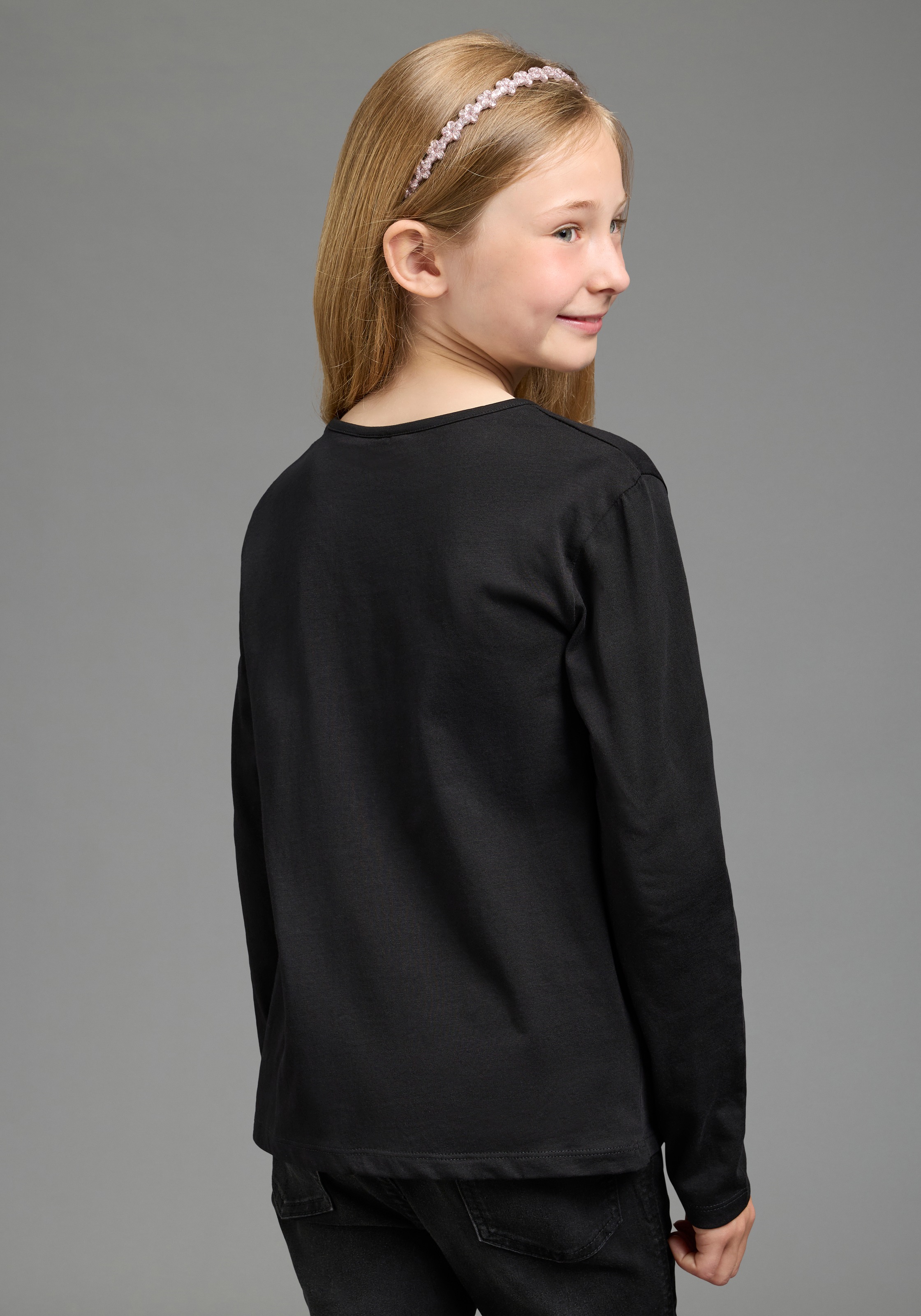 KIDSWORLD Langarmshirt »K-POP DEMON HUNTERS Shirt« hüftlang, mit Rundhalsausschnitt, Basic Passform