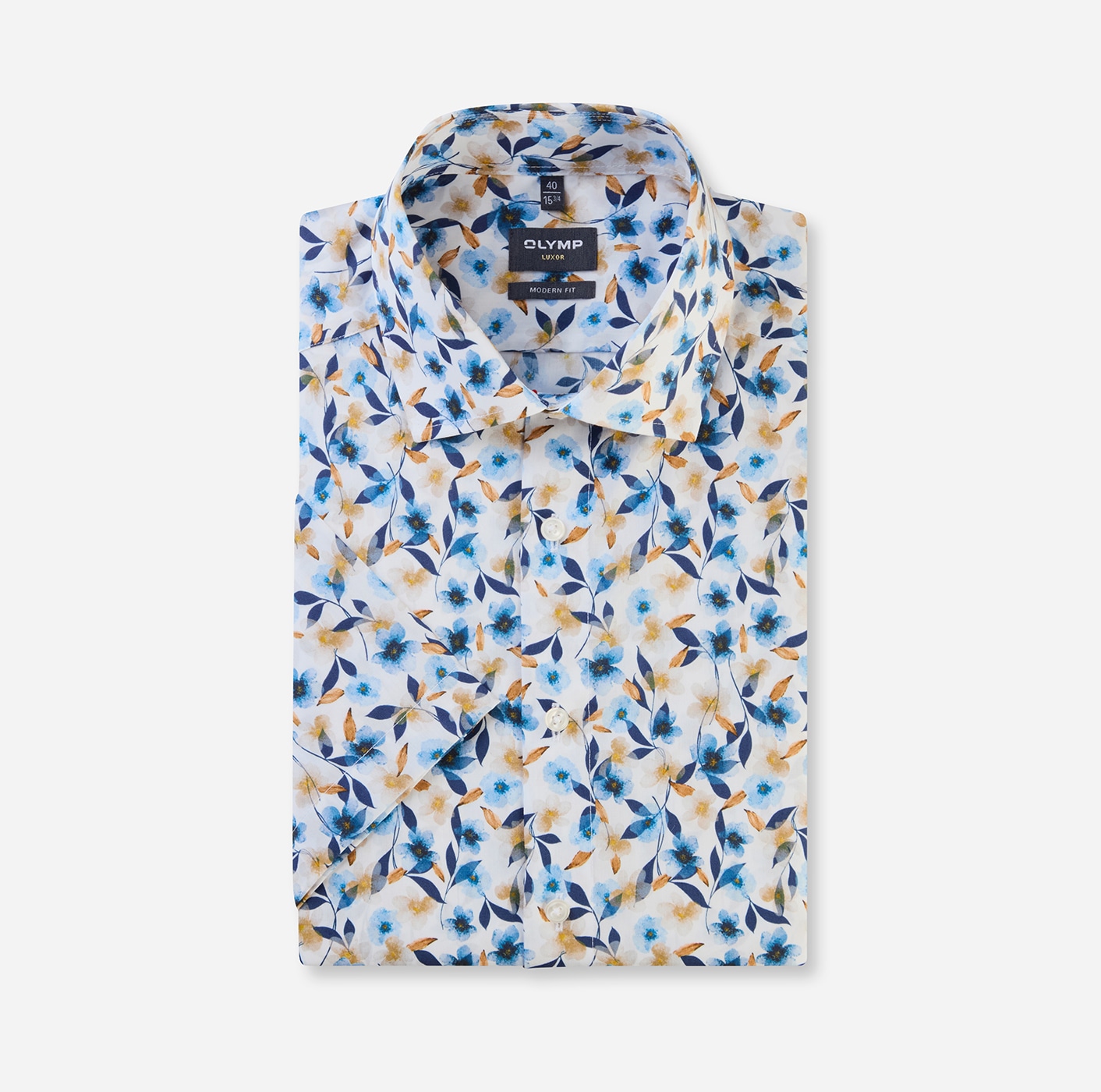OLYMP Kurzarmhemd »Luxor modern fit«, mit floralem Print
