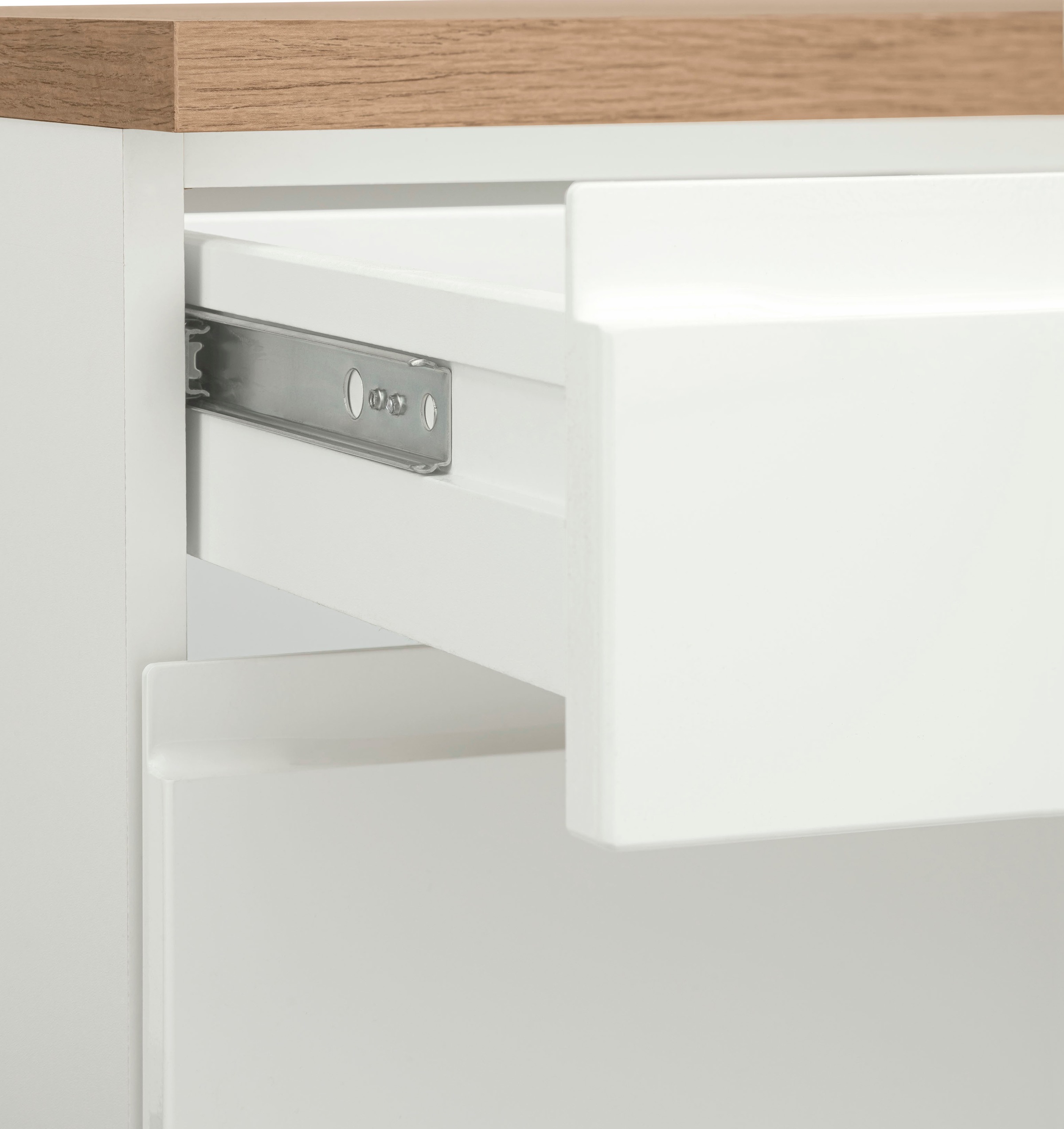 KOCHSTATION Küchenzeile »KS-Virginia«, Breite 350 cm, mit Glaskeramik-oder Induktionskochfeld