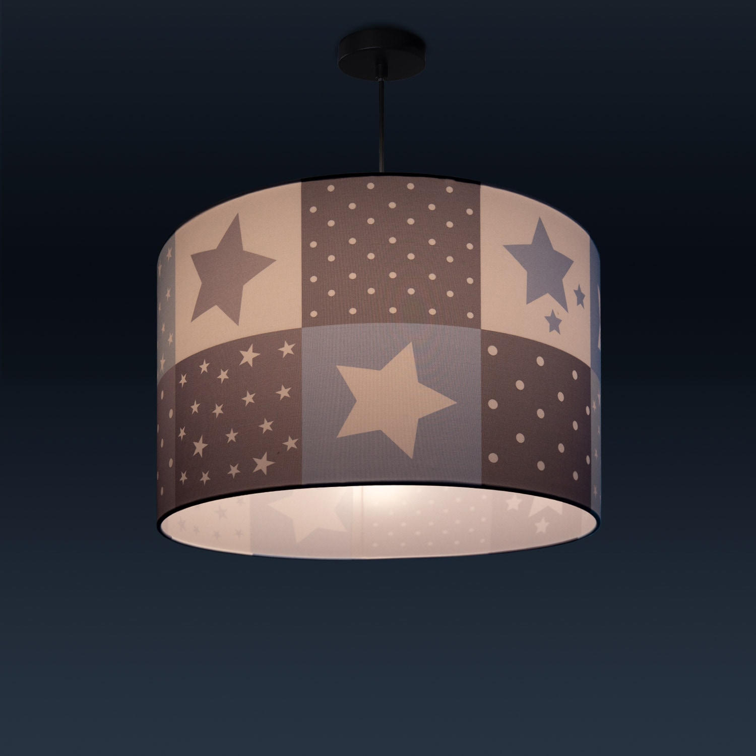 Paco Home Pendelleuchte »Cosmo 345«, 1 flammig-flammig, Kinderlampe  Deckenlampe LED Kinderzimmer Lampe Sternen Motiv E27 | BAUR