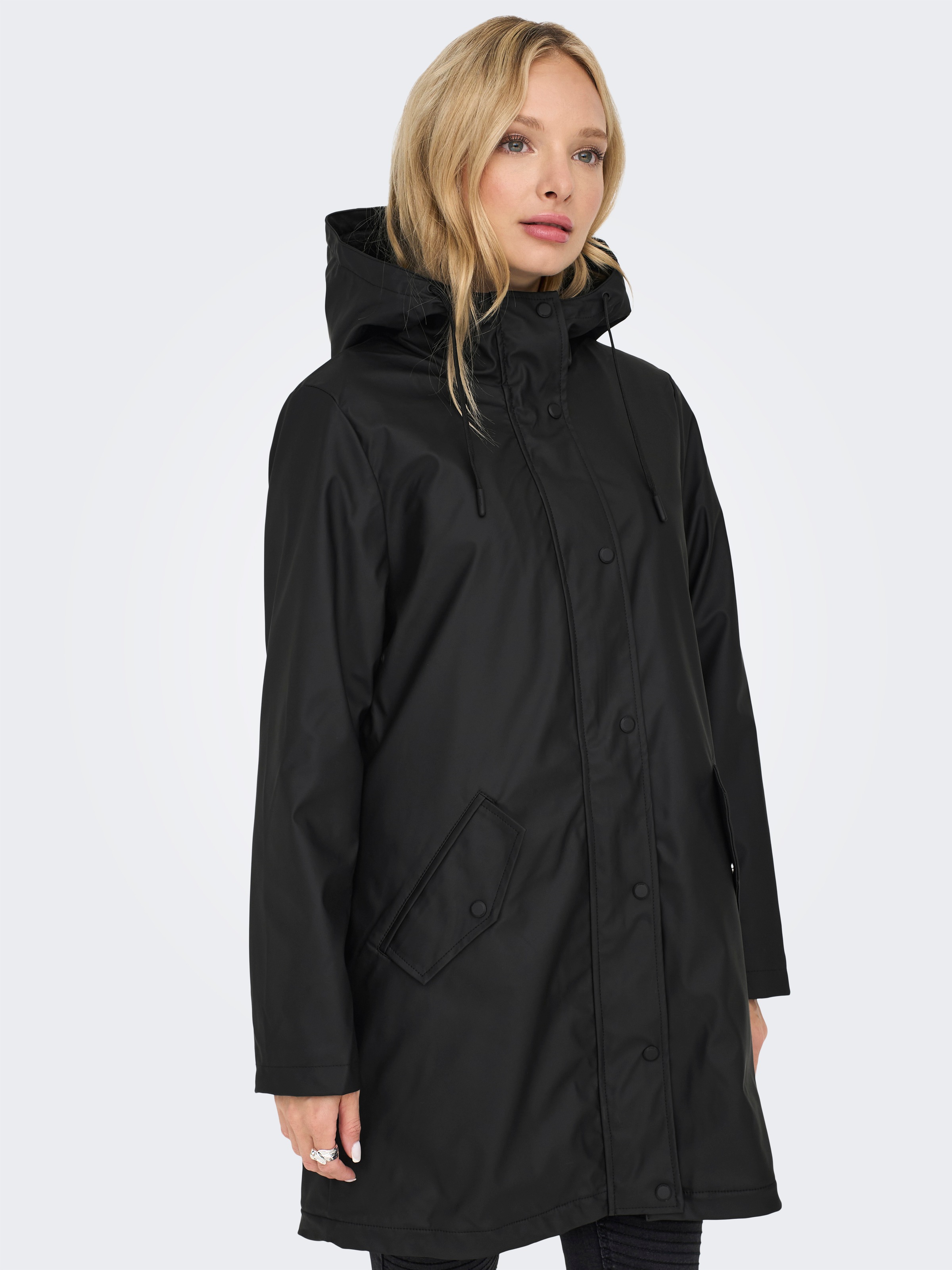 ONLY Funktionsmantel "ONLSALLY RAINCOAT OTW NOOS" mit Kapuze und Teddyplüsc günstig online kaufen