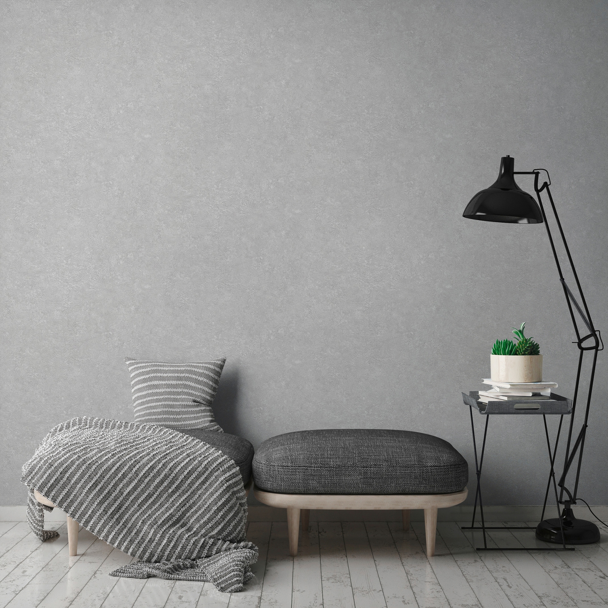 living walls Vliestapete »Industrial«, einfarbig-unifarben-uni, Uni Tapete einfarbig Tapeten Wohnzimmer Schlafzimmer Küche modern Büro