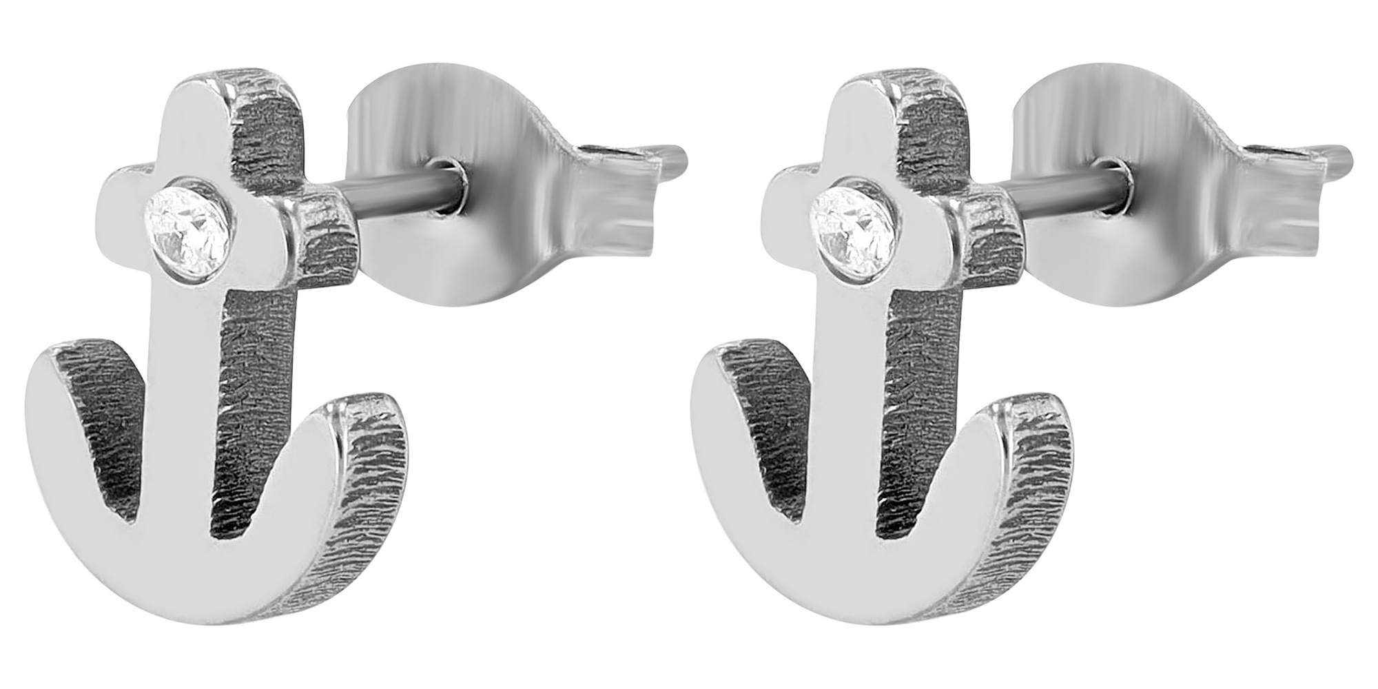 Adelia´s Paar Ohrhänger »Damen Ohrringe aus Titan mit Strass Steinchen« Geschenkidee: zeitlos und vielseitig