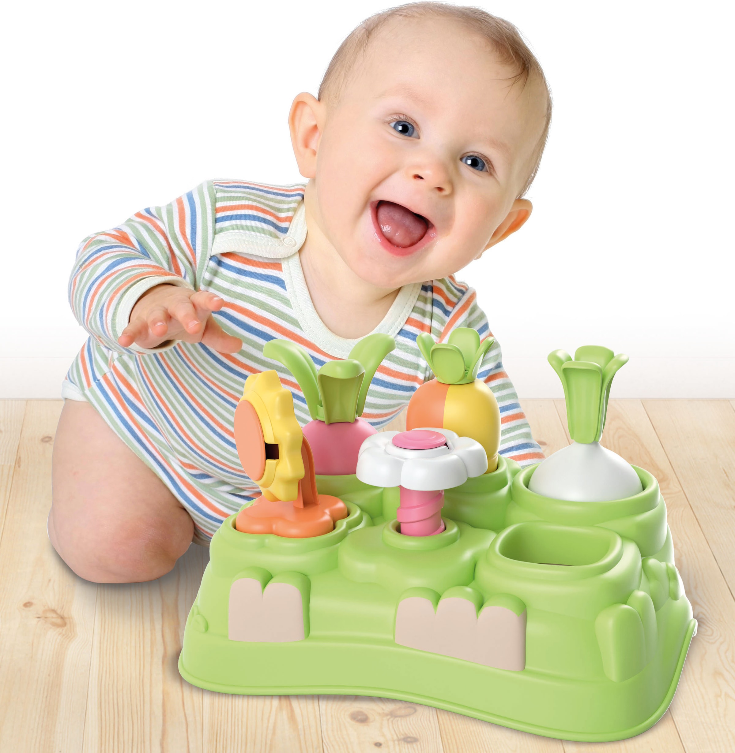Clementoni® Steckspielzeug »Baby Clementoni, Mein erster Garten«, Made in Europe