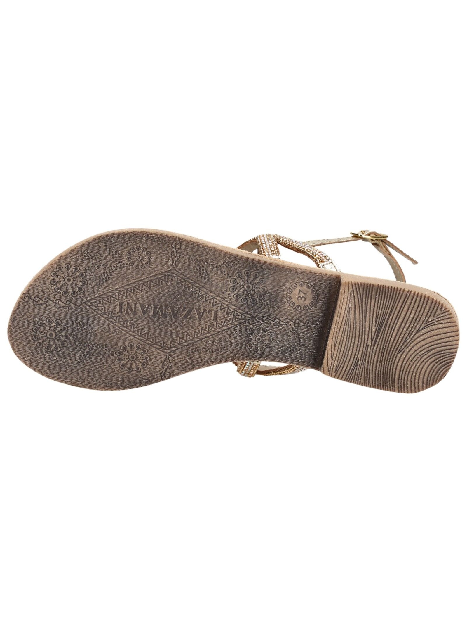 Lazamani Zehentrenner »Lazamani Sandalen Leder/Textil«