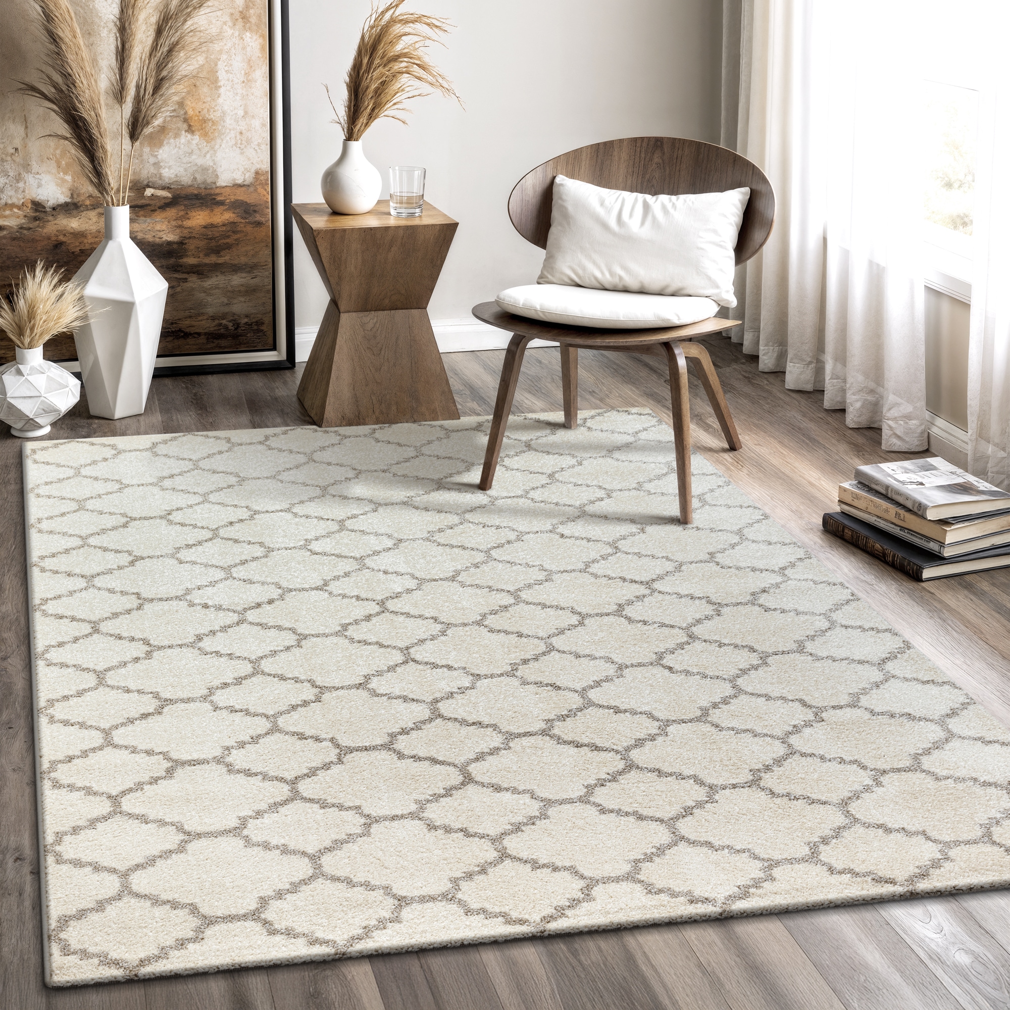 Sanat Teppich "Boho 8202, auch als Läufer und in Rund" rechteckig 10 mm Höhe Kurzflor, robust, Boho, Scandic, für Fussbodenheizung geeignet