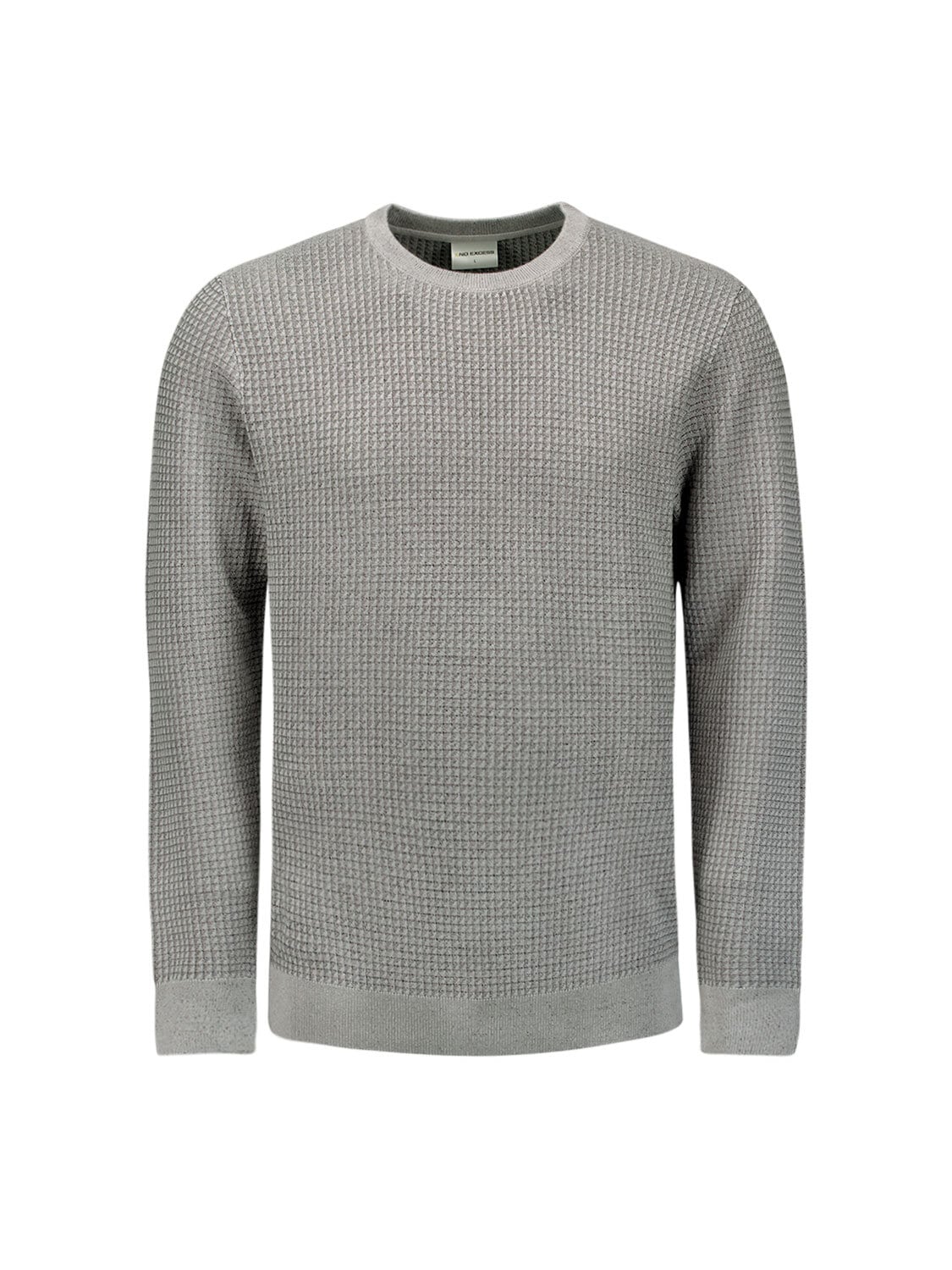 NO EXCESS Rundhalspullover »No Excess Zweifarbiger Rundhals-Pullover«