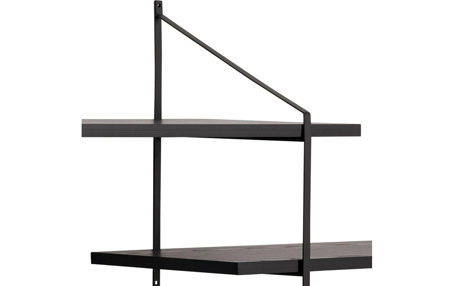 AC Design Wandregal »Belfast 191 x 25,5 x 79 cm, Schwarz«