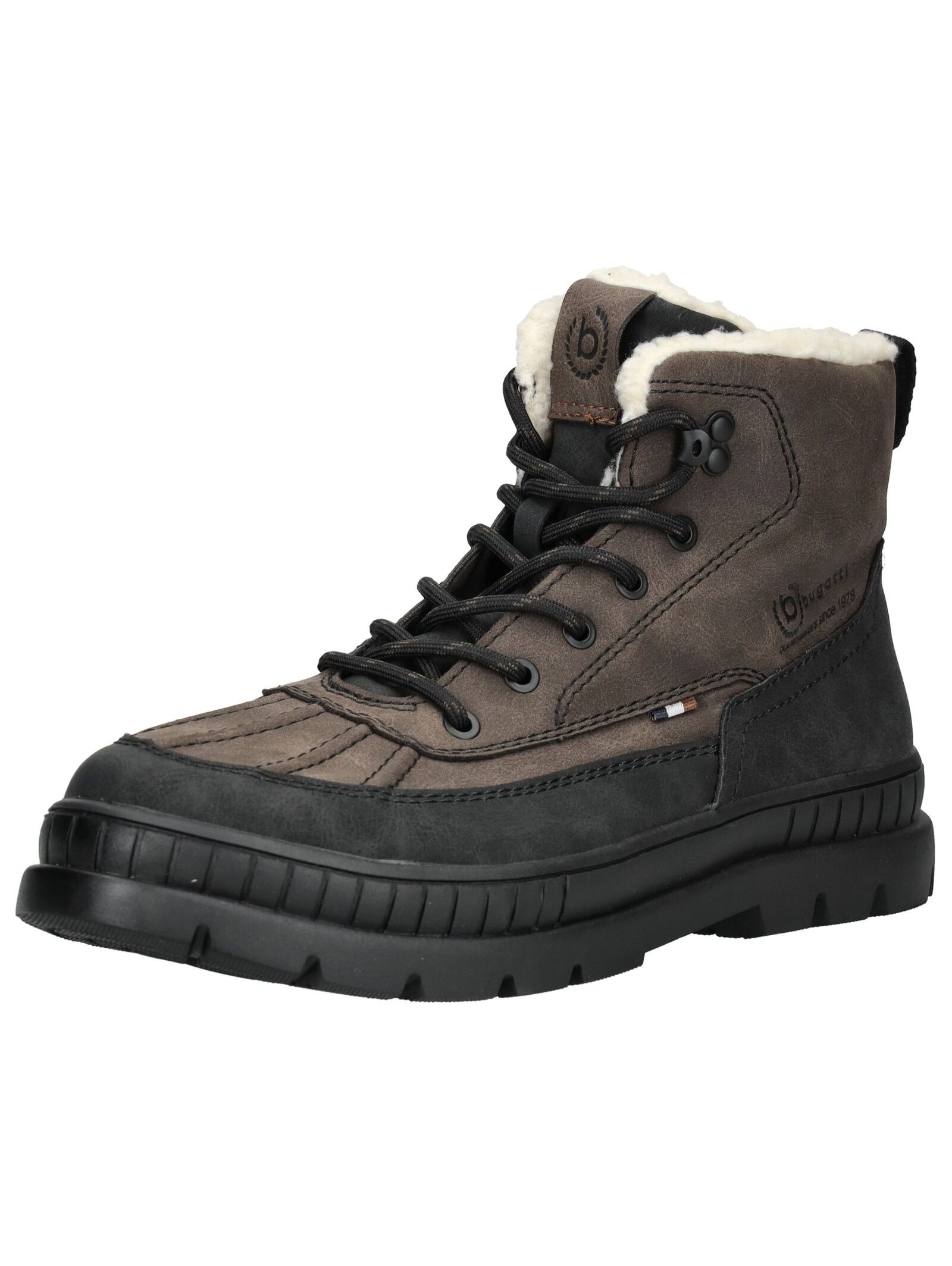 bugatti Schnürstiefelette "bugatti Stiefelette Lederimitat" günstig online kaufen