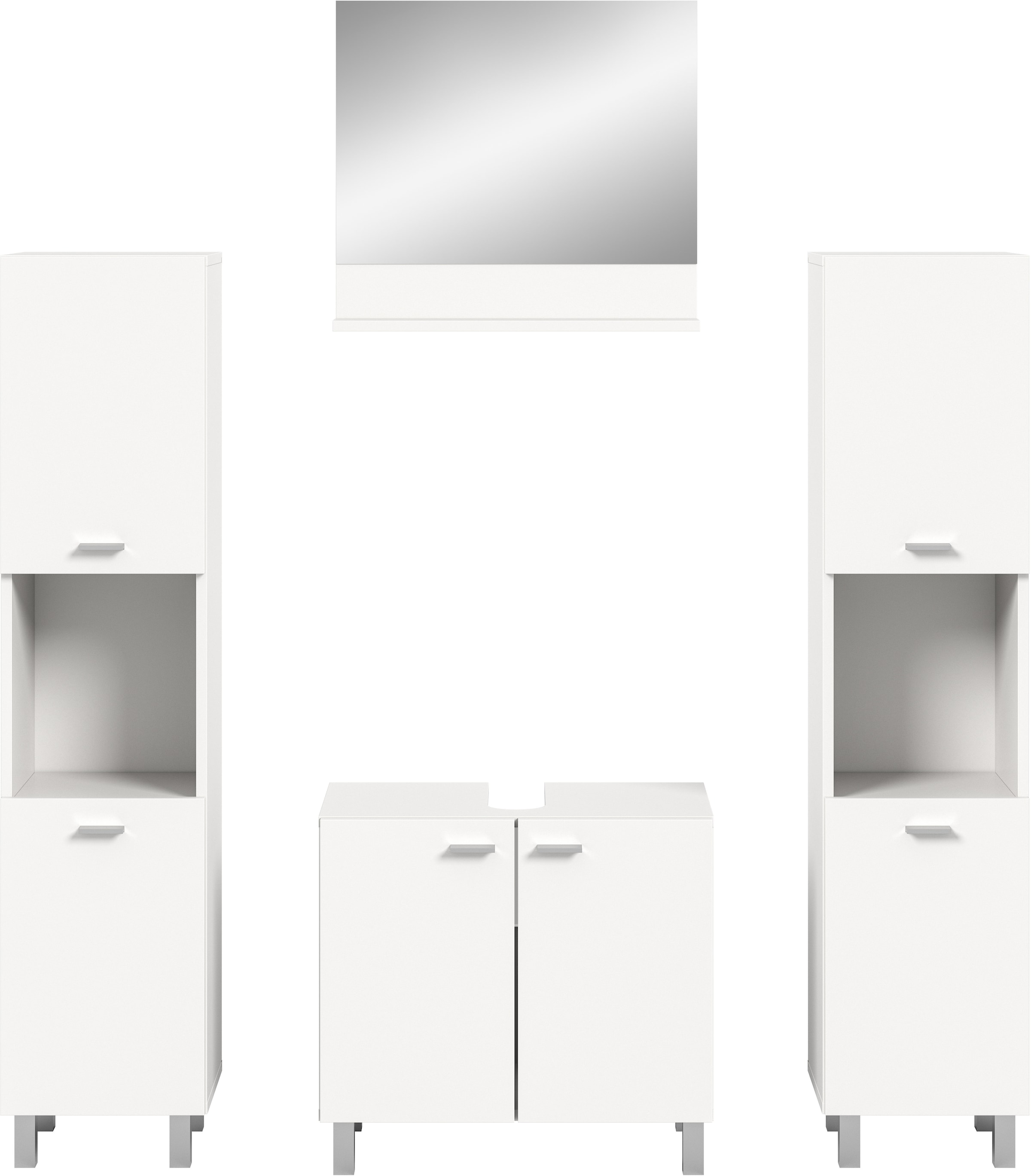 welltime Badmöbel-Set "Tampa, Breite 137cm, 4-teilig" 4 Stk. tlg. günstig online kaufen