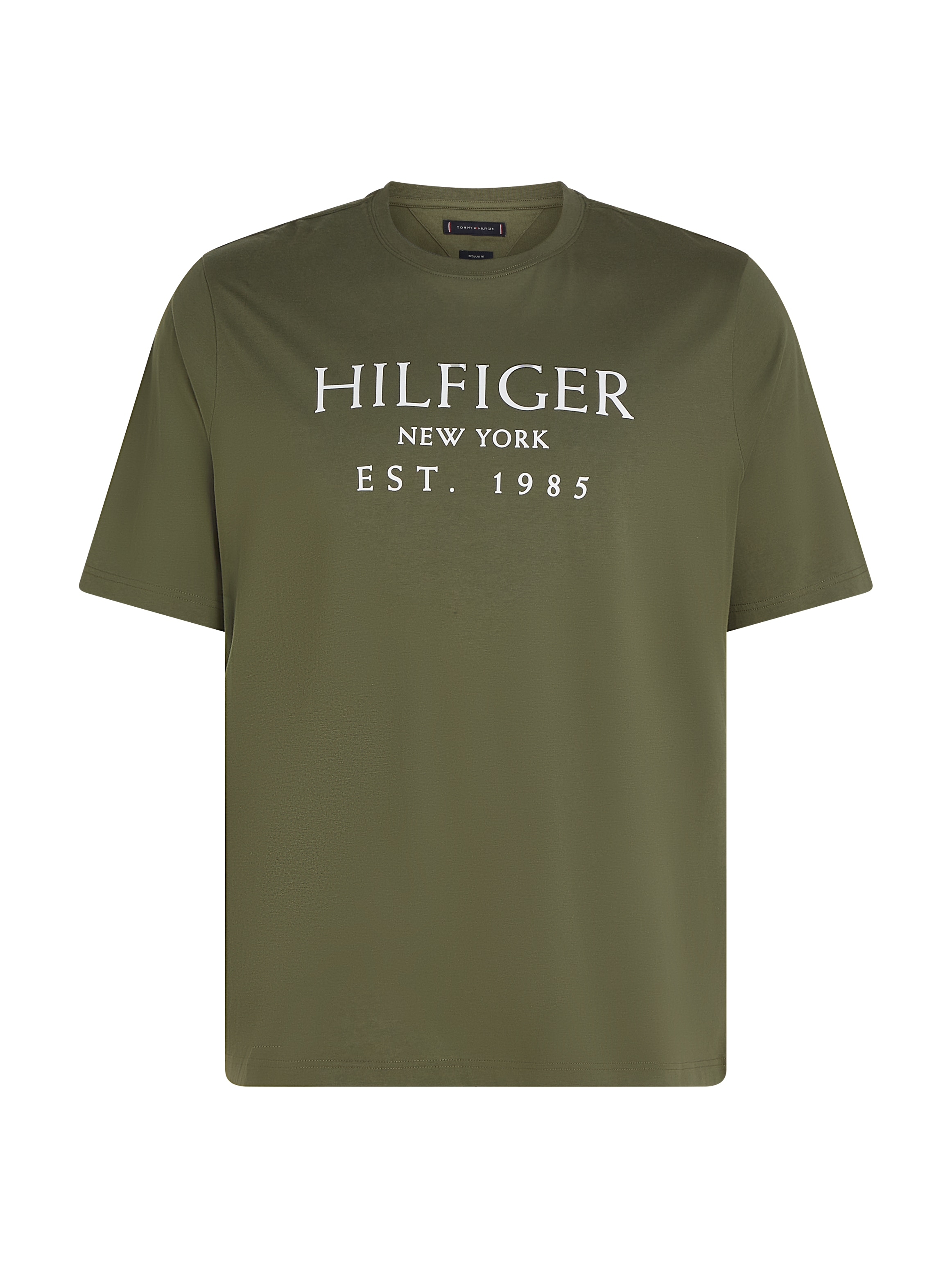 Tommy Hilfiger Big & Tall Rundhalsshirt »BT-BIG HILFIGER TEE-T«, in Großen Größen, mit Logoschriftzug, Rundhals