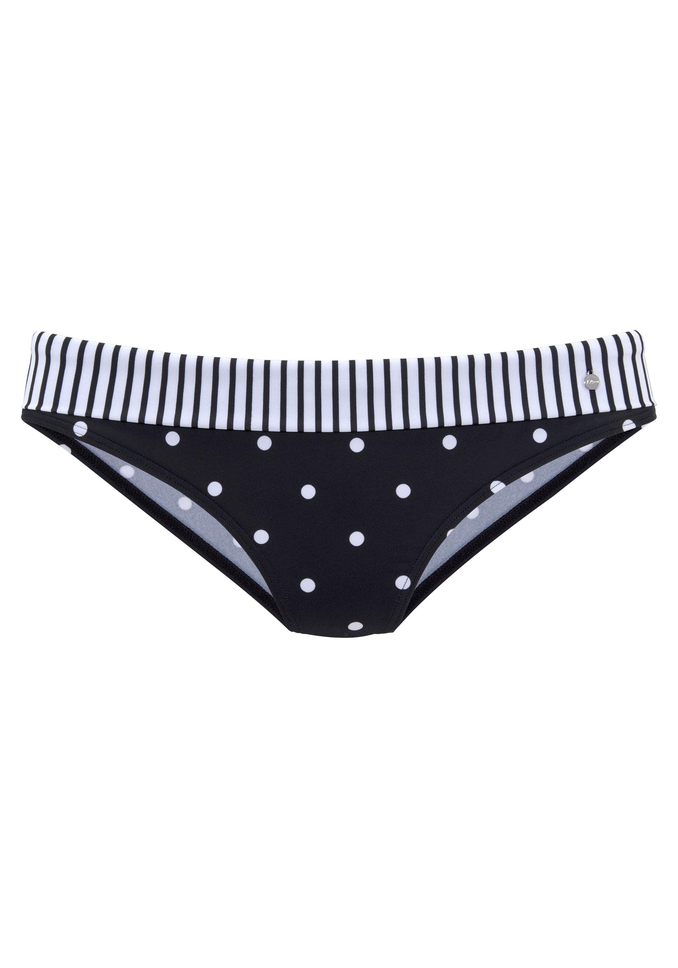 s.Oliver Bikini-Hose "Audrey" mit Umschlagbund und Mustermix günstig online kaufen