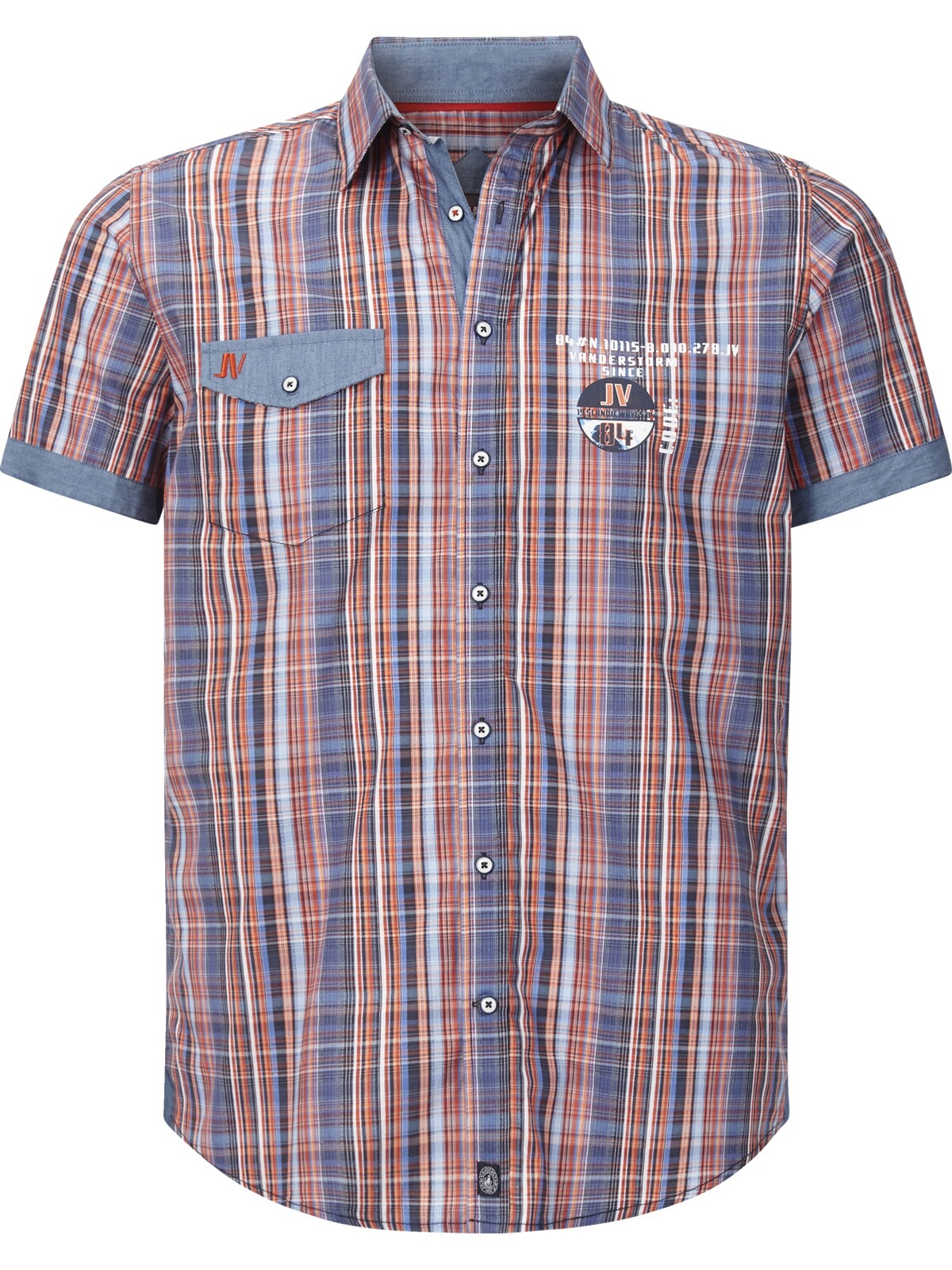 Jan Vanderstorm Karohemd "Kurzarmhemd WIM" günstig online kaufen