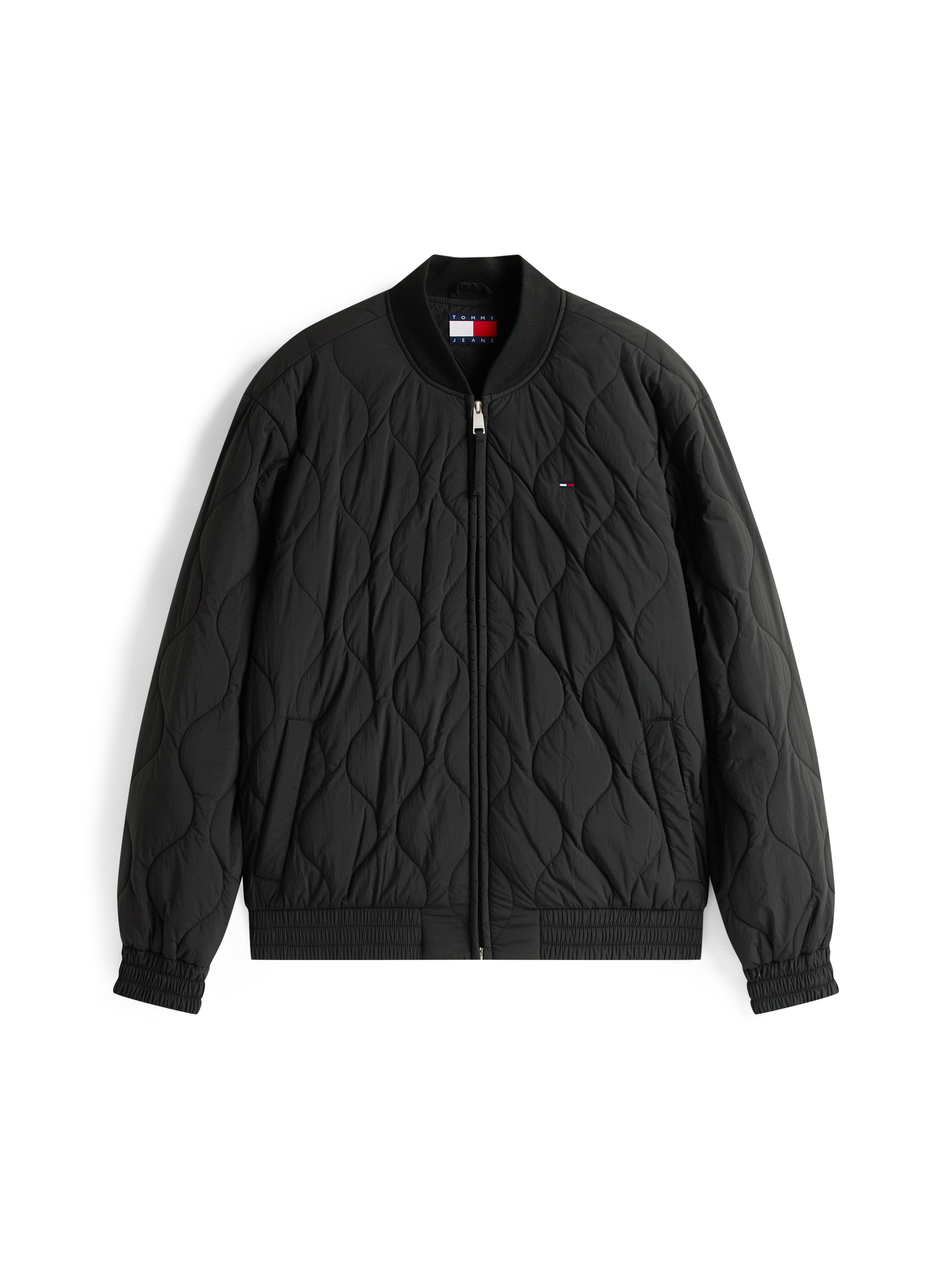 Tommy Jeans Bomberjacke »TJM LW QUILTED BOMBER JACKET EXT«, ohne Kapuze, Mit Rundhalsausschnitt