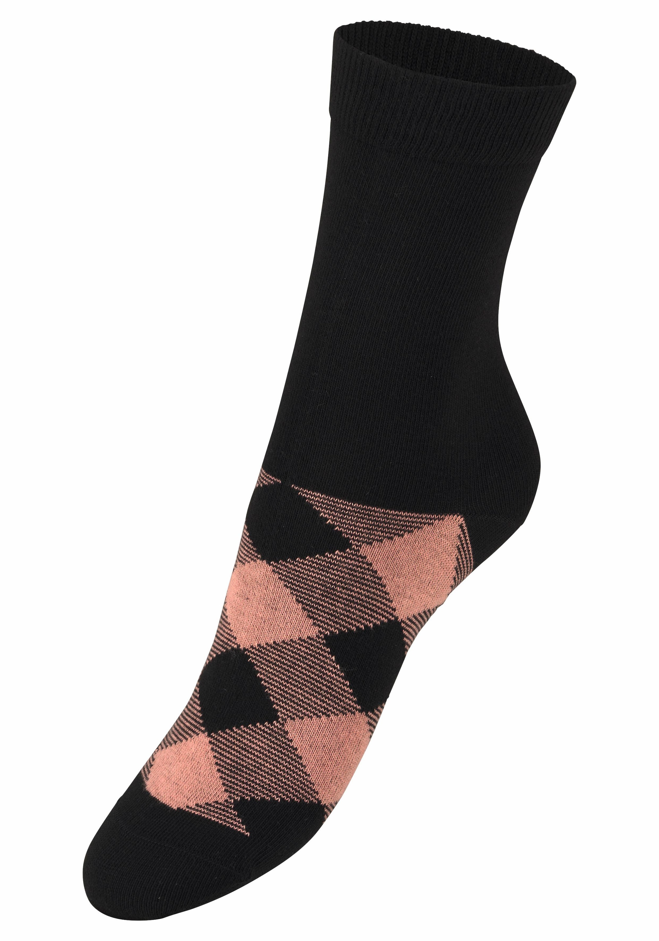 H.I.S Socken, (7 Paar), in angesagtem Rhombenmuster