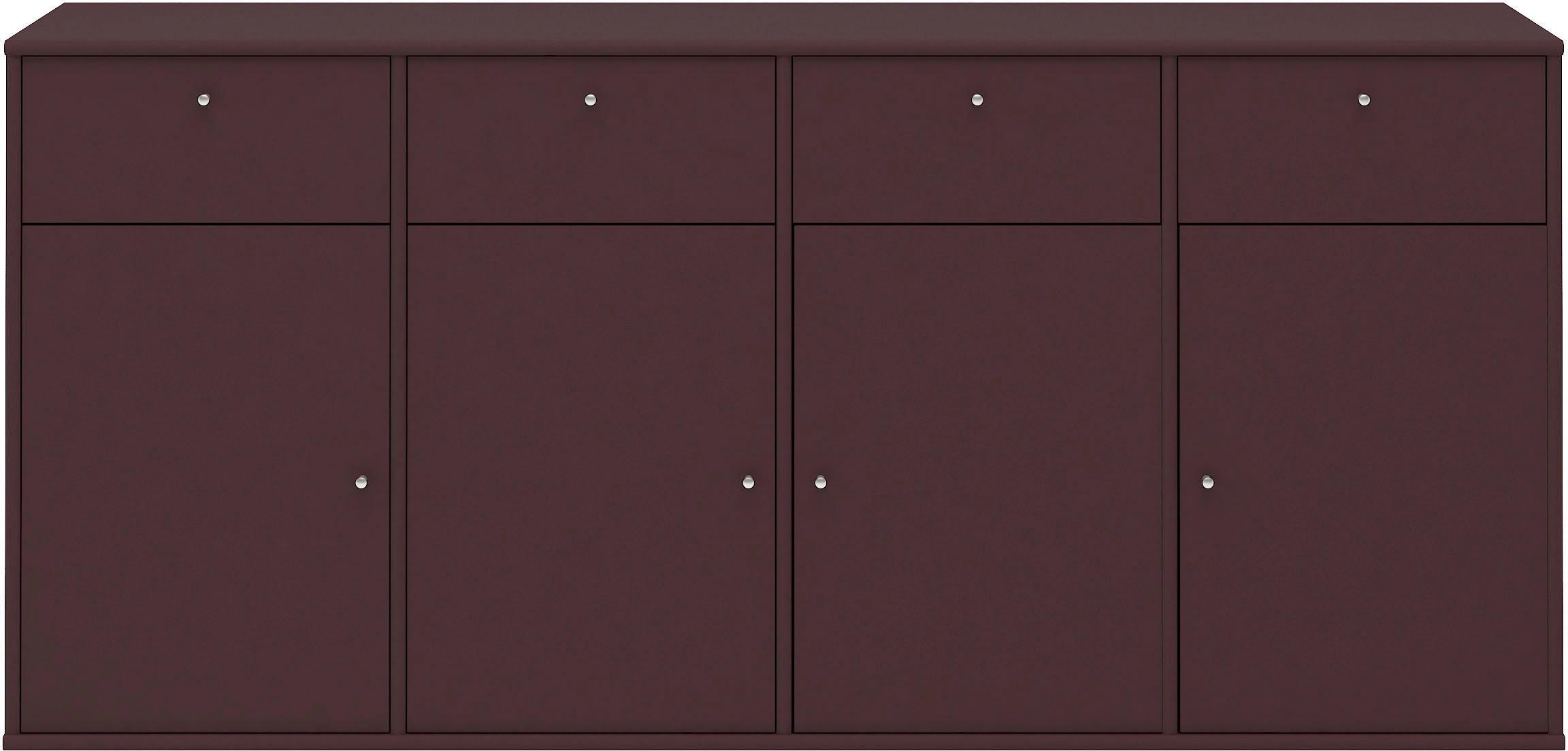 Türen mit BAUR Schrank, »Mistral, | anpassungsbar 177 Furniture B: Sideboard Designmöbel cm, Schubladen, montierbar«, Hammel und Hochwertig hängend/stehend