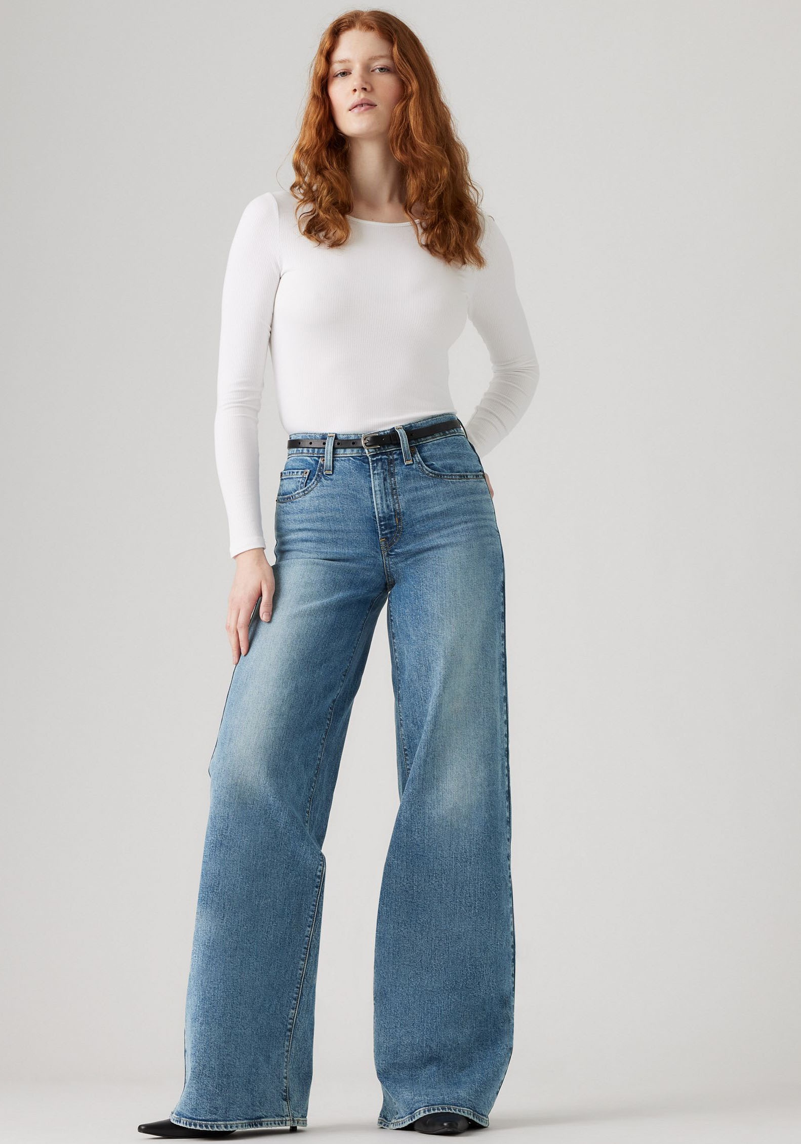 Levis 728 Wide Leg Jeans Blue 32/L32 5