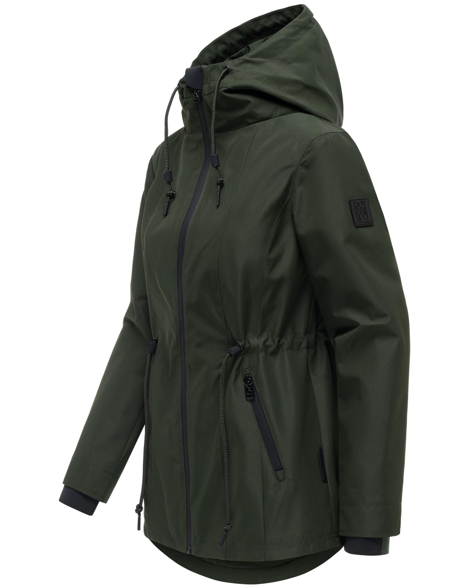 Navahoo Outdoorjacke »Blumentanz 14« mit Kapuze Übergangsjacke mit wasserdichtem Verschluss