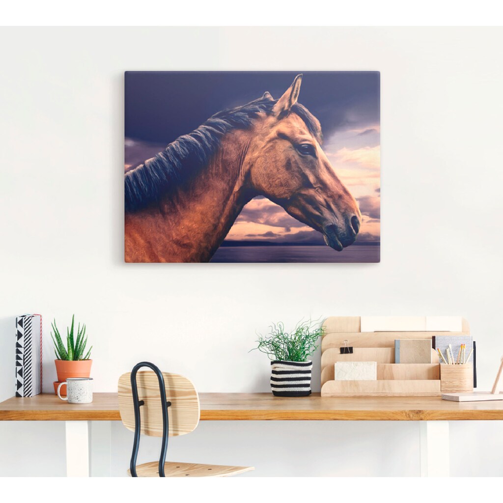 Artland Wandbild »Pferd am Meer«, Haustiere, (1 St.)