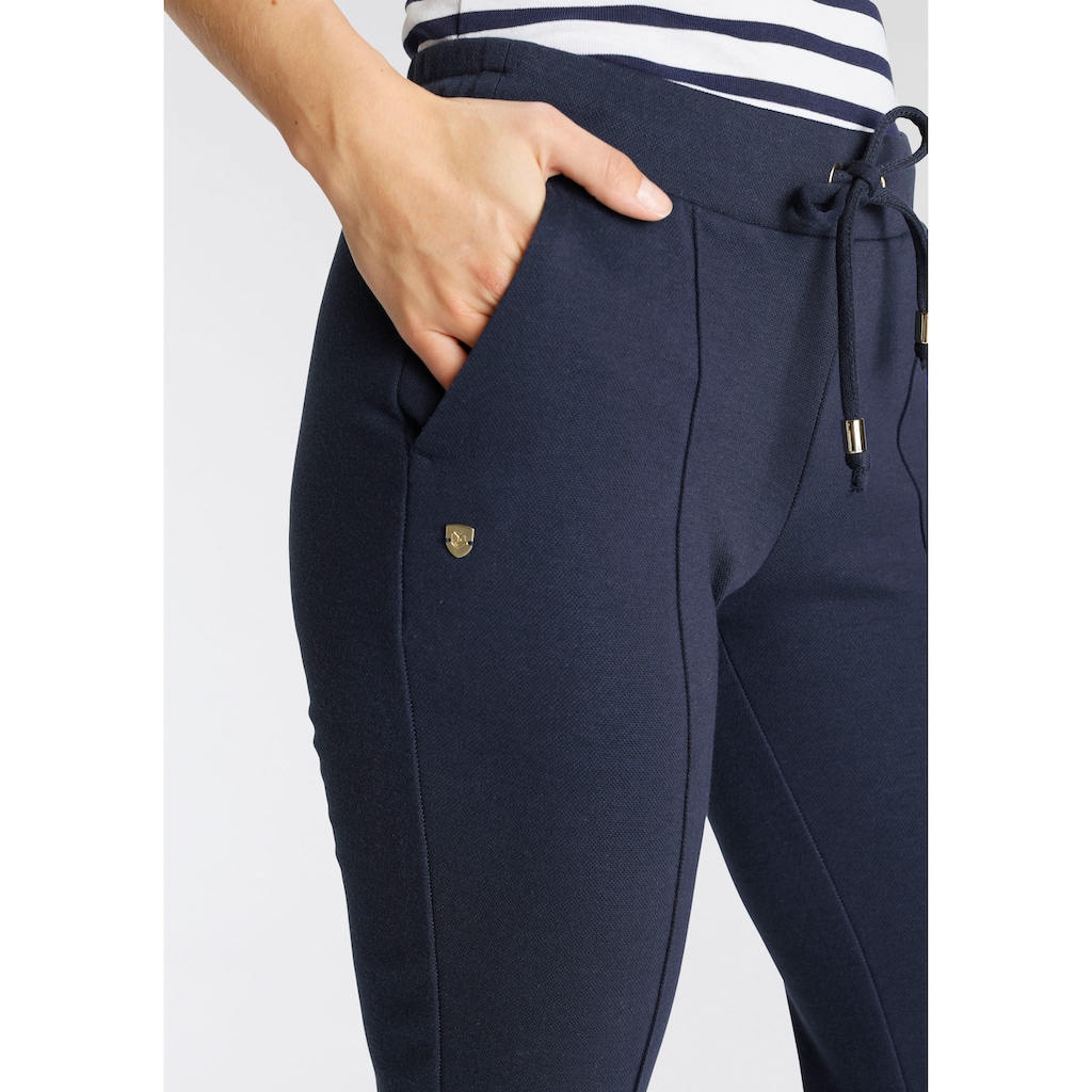 DELMAO Jogger Pants, mit trendigen Ziernähten & elastischem Bund - NEUE MARKE!