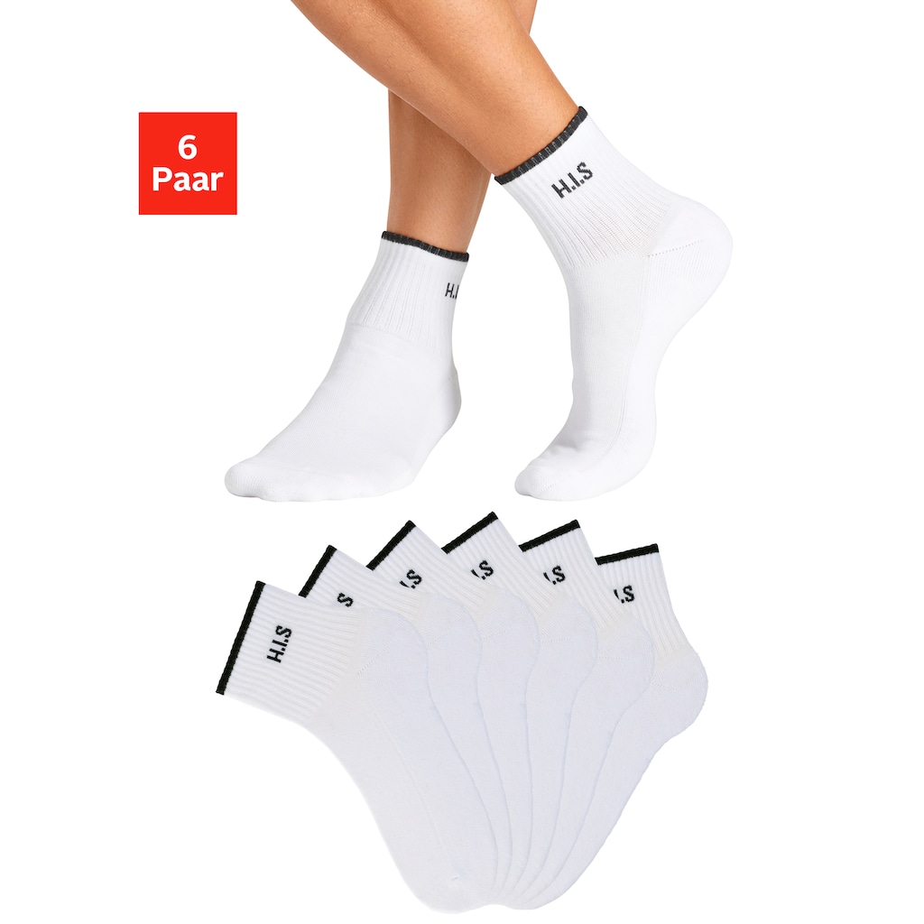 H.I.S Sportsocken »Kurzsocken«, (Packung, 6 Paar)