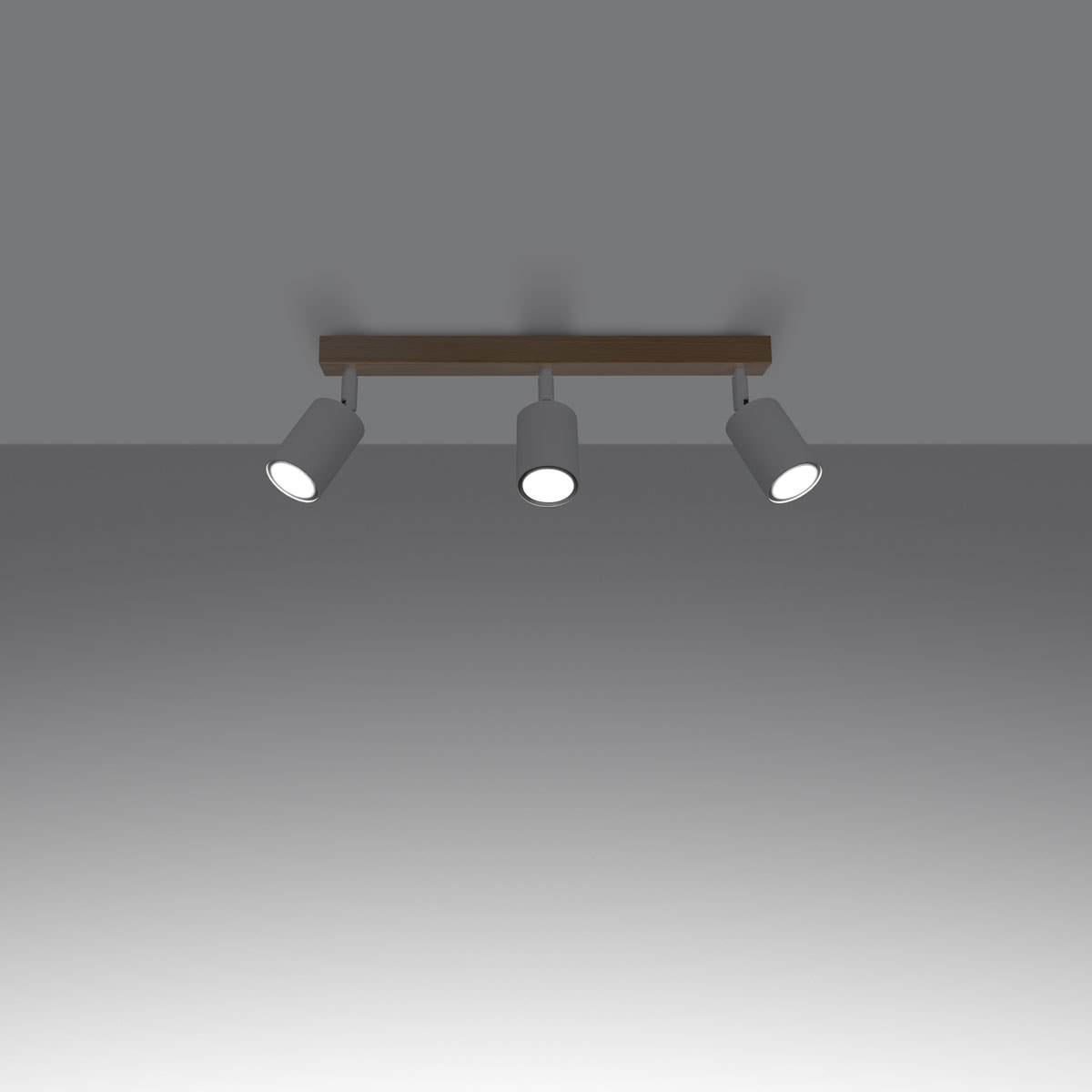 SOLLUX lighting Deckenleuchte »VERDO«, 3 flammig, Leuchtmittel GU10 | ohne Leuchtmittel, Lichtstromanpassung