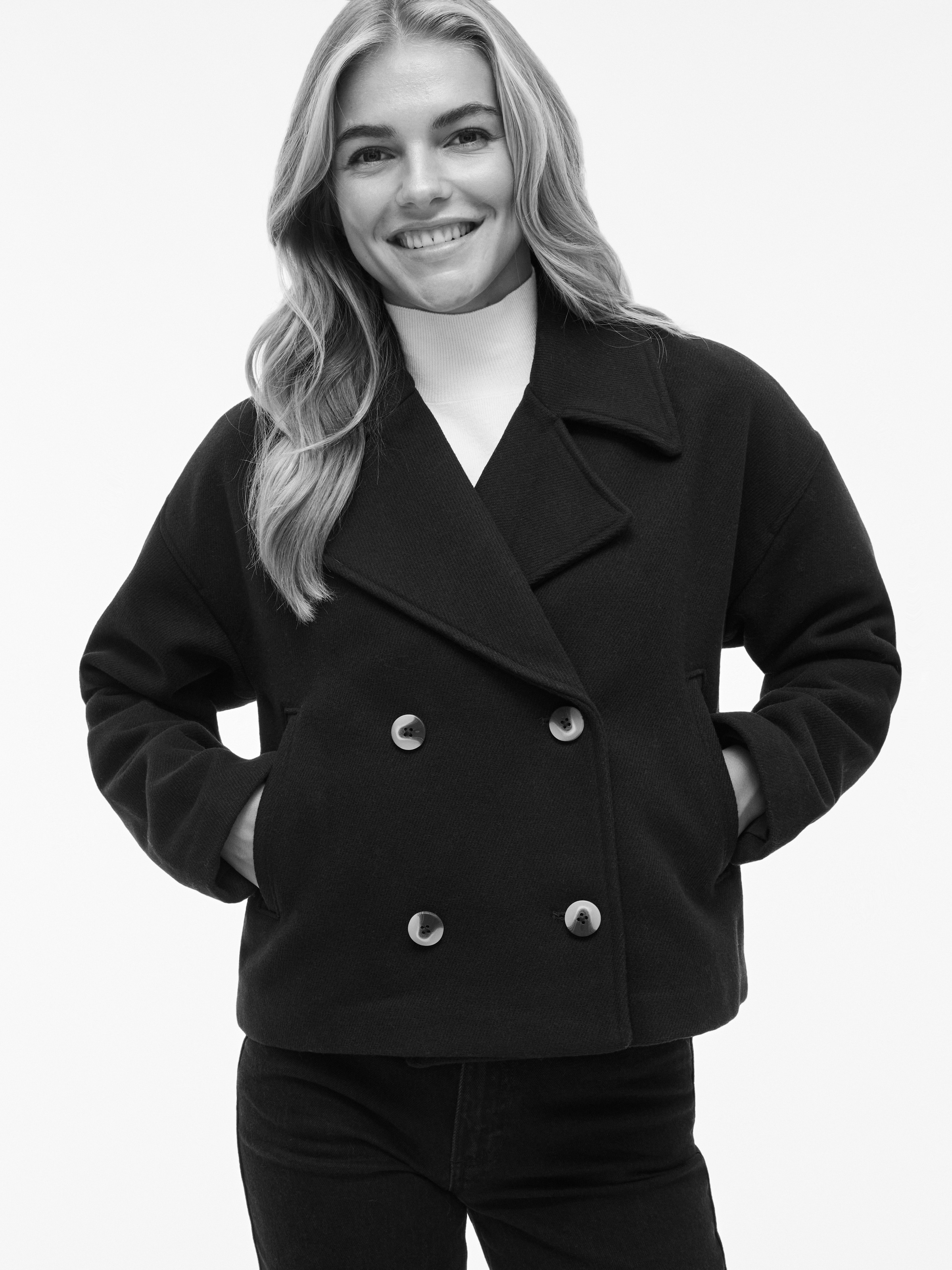 Vila Kurzjacke "VIKAMINA L/S V-NECK JACKET - NOOS" günstig online kaufen