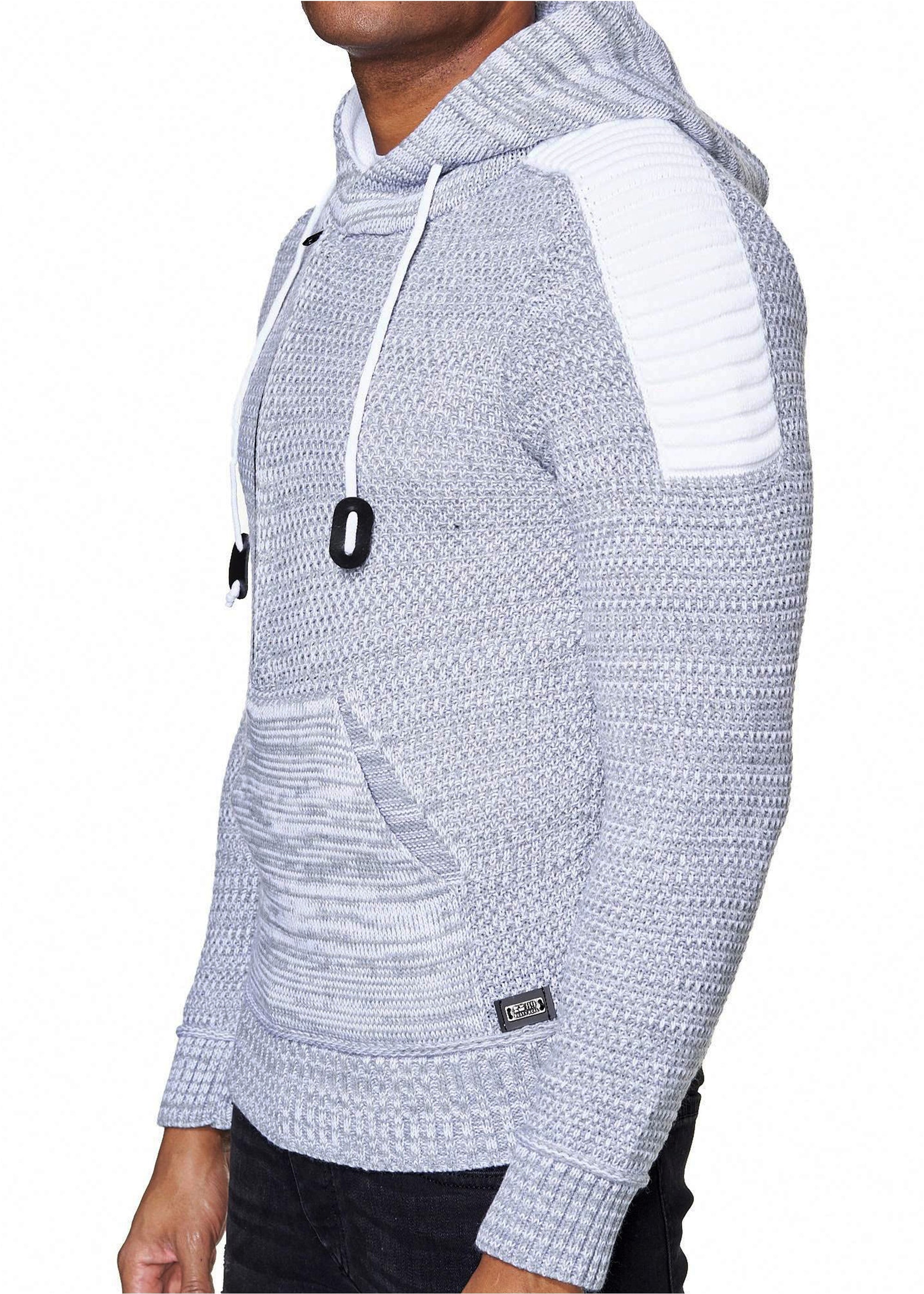 Rusty Neal Kapuzensweatshirt »Knitwear«, mit praktischem Reißverschluss
