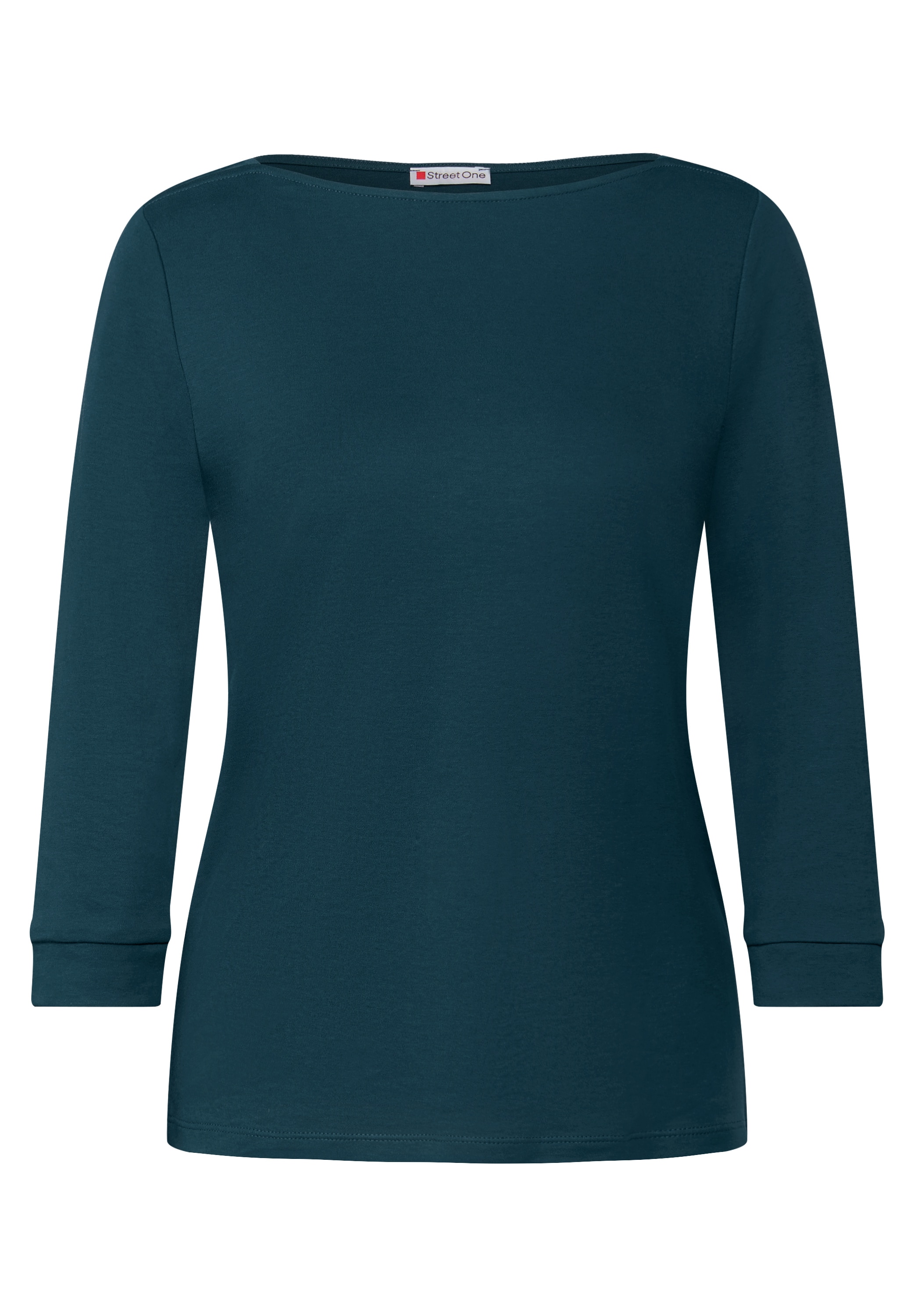 STREET ONE Langarmshirt, in Unifarbe