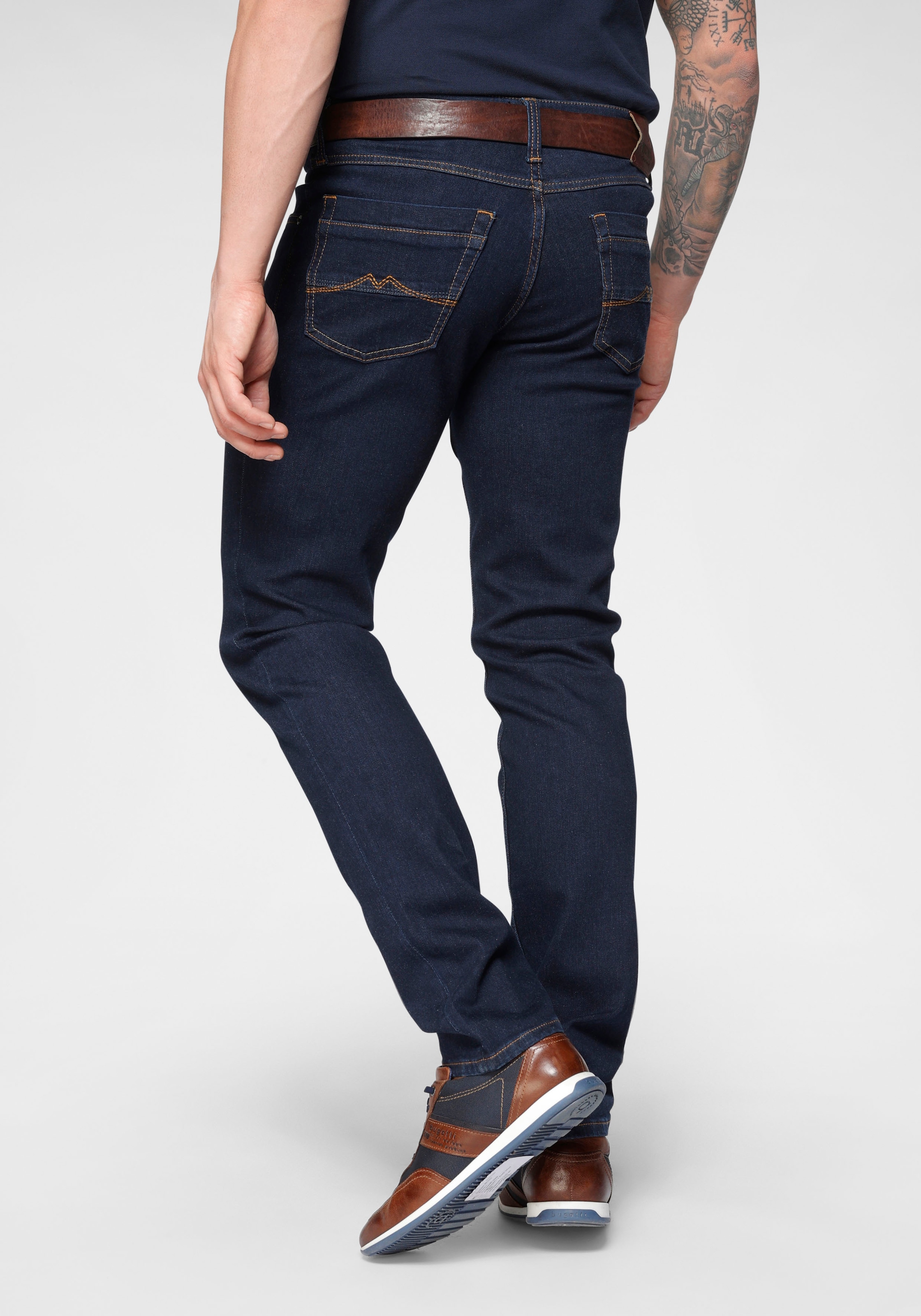 Mustang Herren Jeans Washington - Slim Fit - Blau - Denim Blue günstig online kaufen