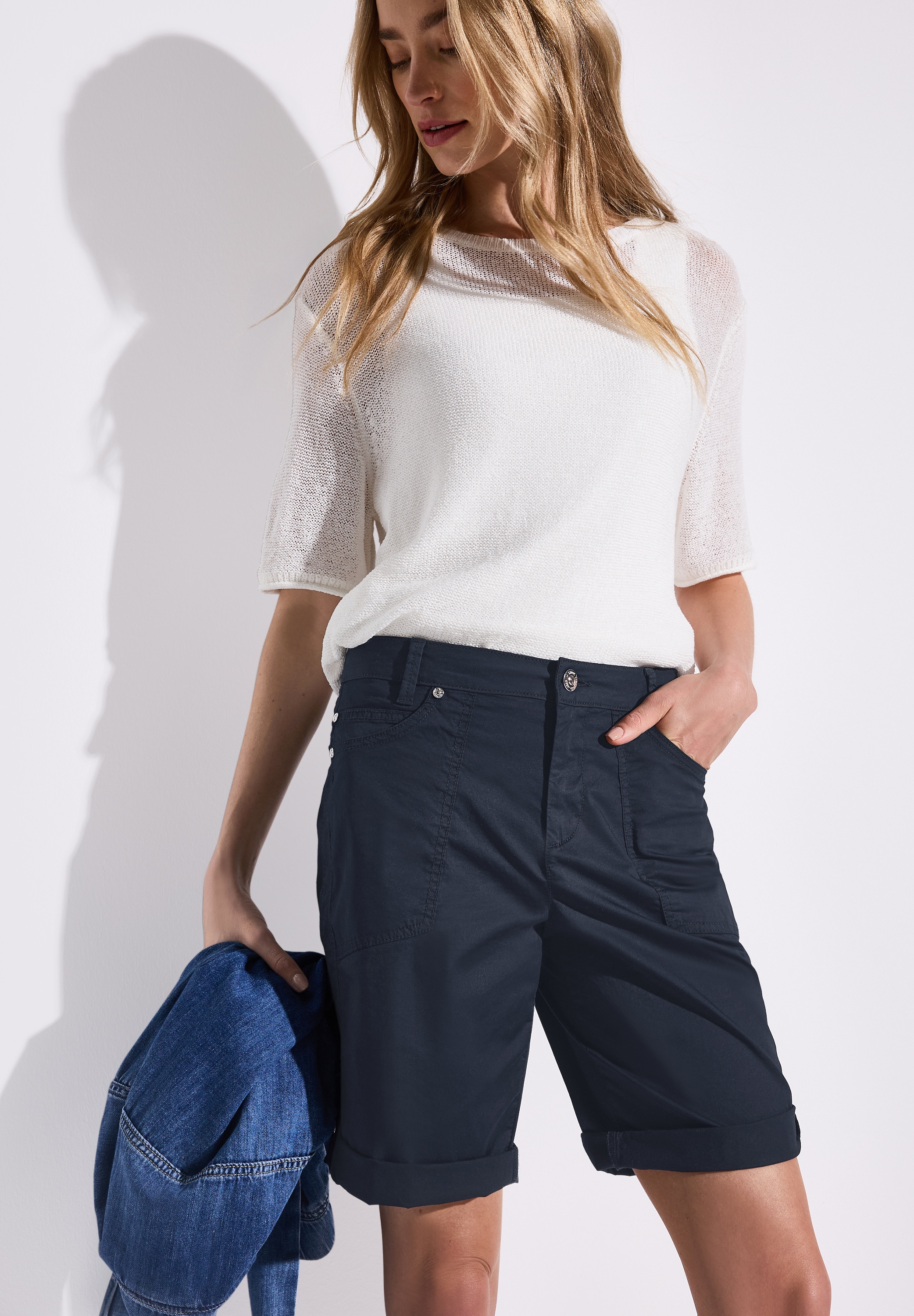 STREET ONE Bermudas »Style Yulius«, mit Turn-Up