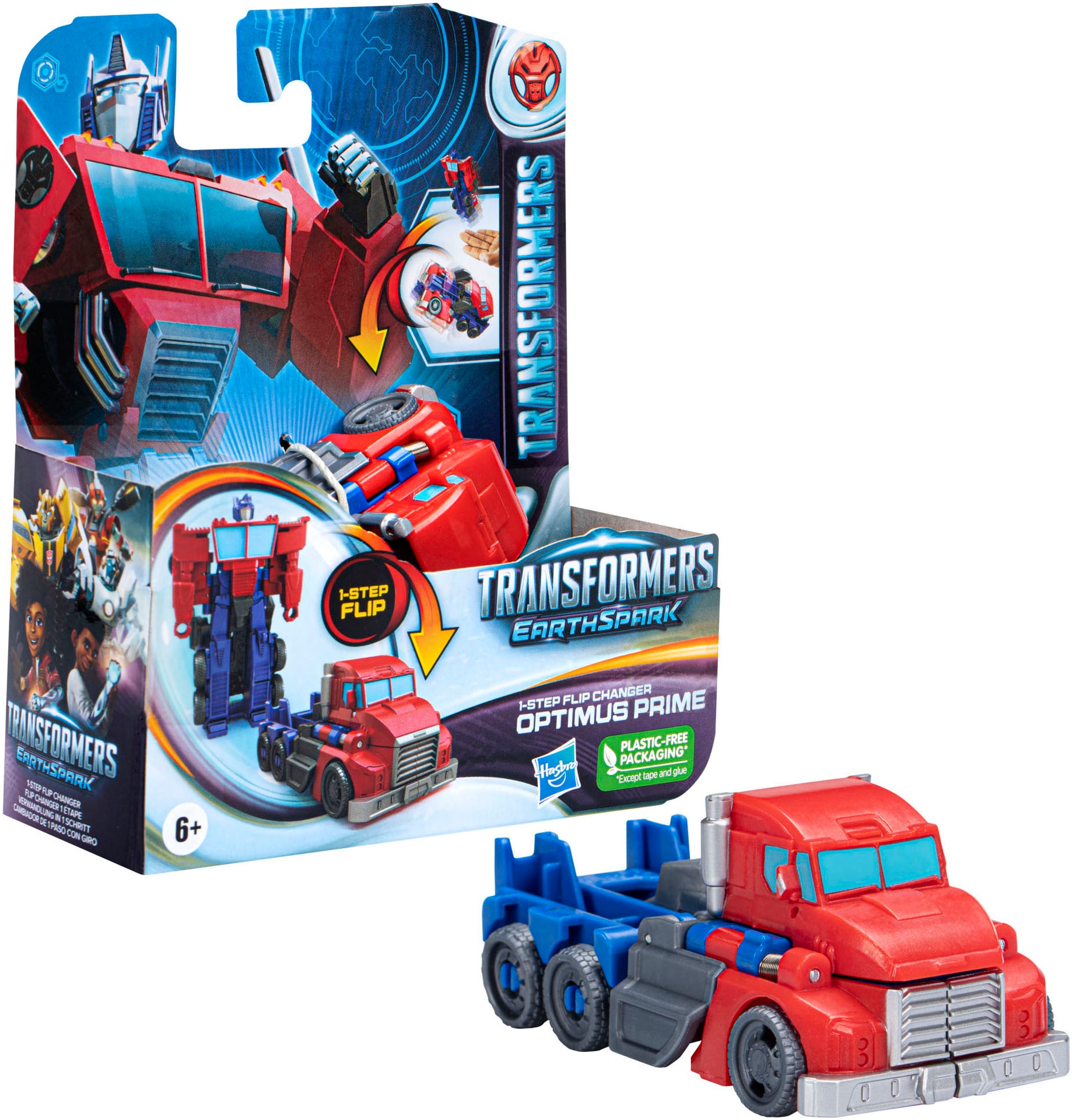 Hasbro Actionfigur »Transformers EarthSpark, 1-Step Flip Changer Optimus Prime«